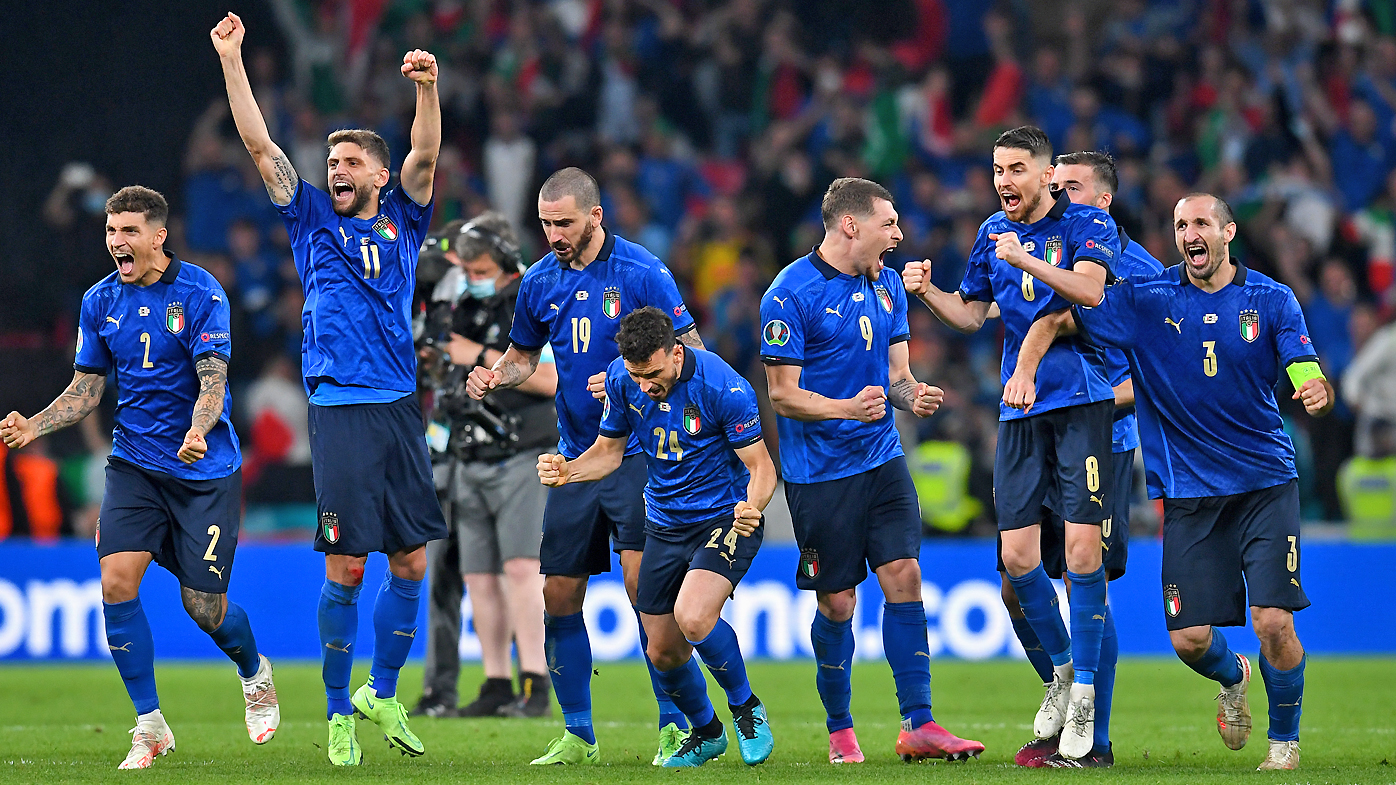 Italy celebrate their Euros triumph