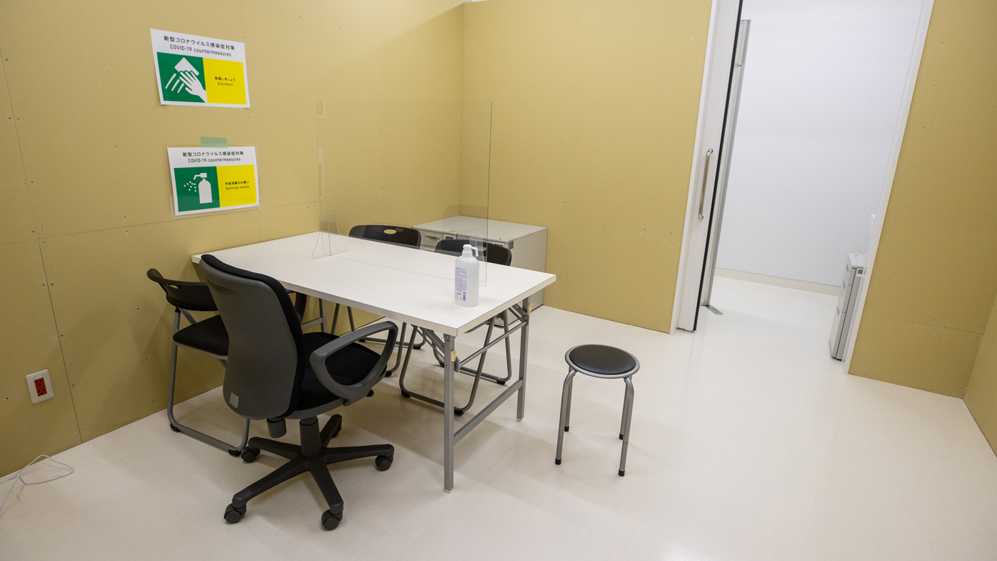 A general view of doping control station