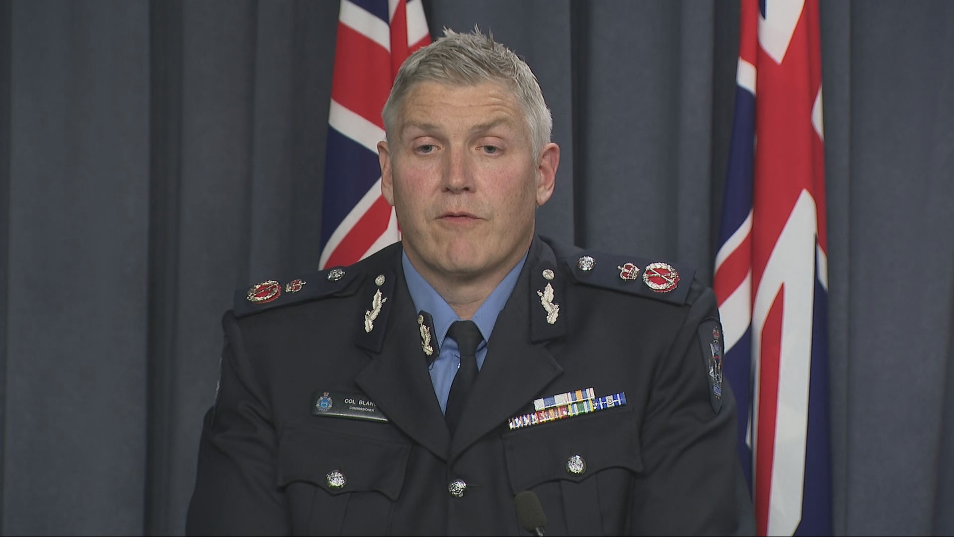 WA Police Commissioner Col Blanch said authorities had recovered several firearms at the house in Bindoon.