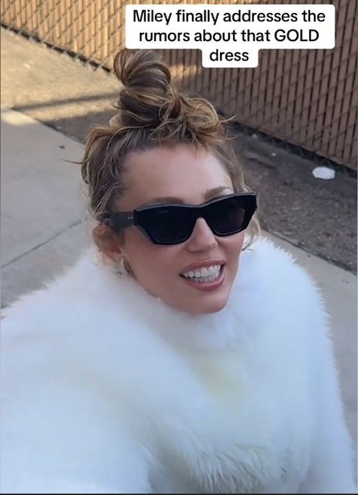 Miley Cyrus addresses Jennifer Lawrence Flowers dress rumours