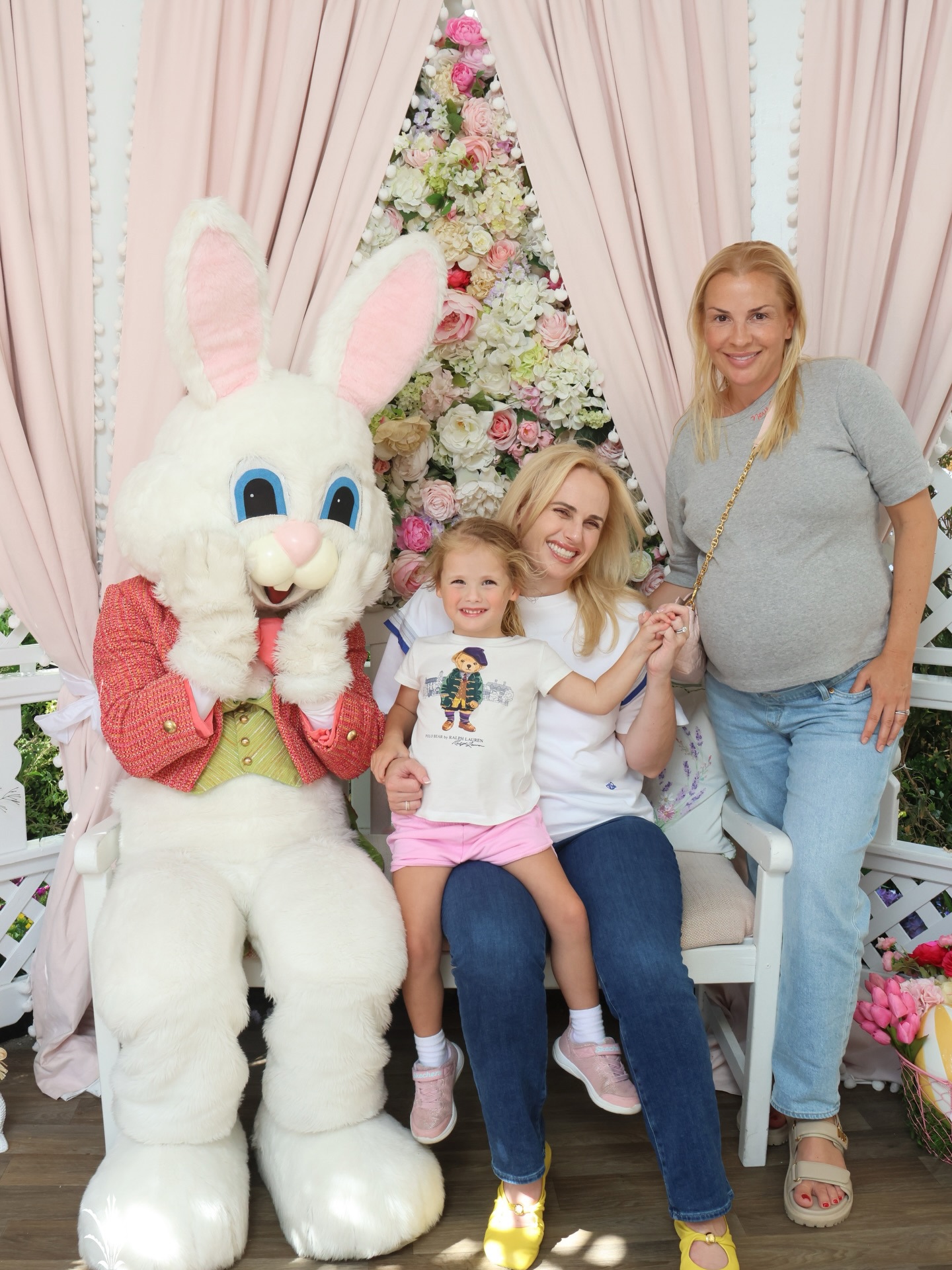 Ramona Agruma and Rebel Wilson with daughter Royce