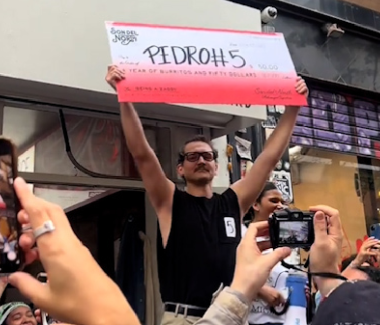 Pedro Pascal lookalike contest winner George Gountas.