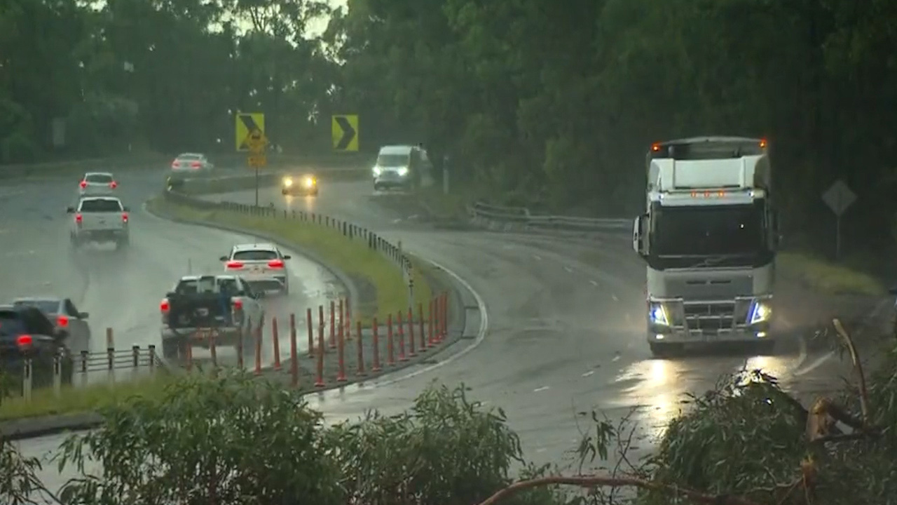 Commuters faced delays due to the storm.