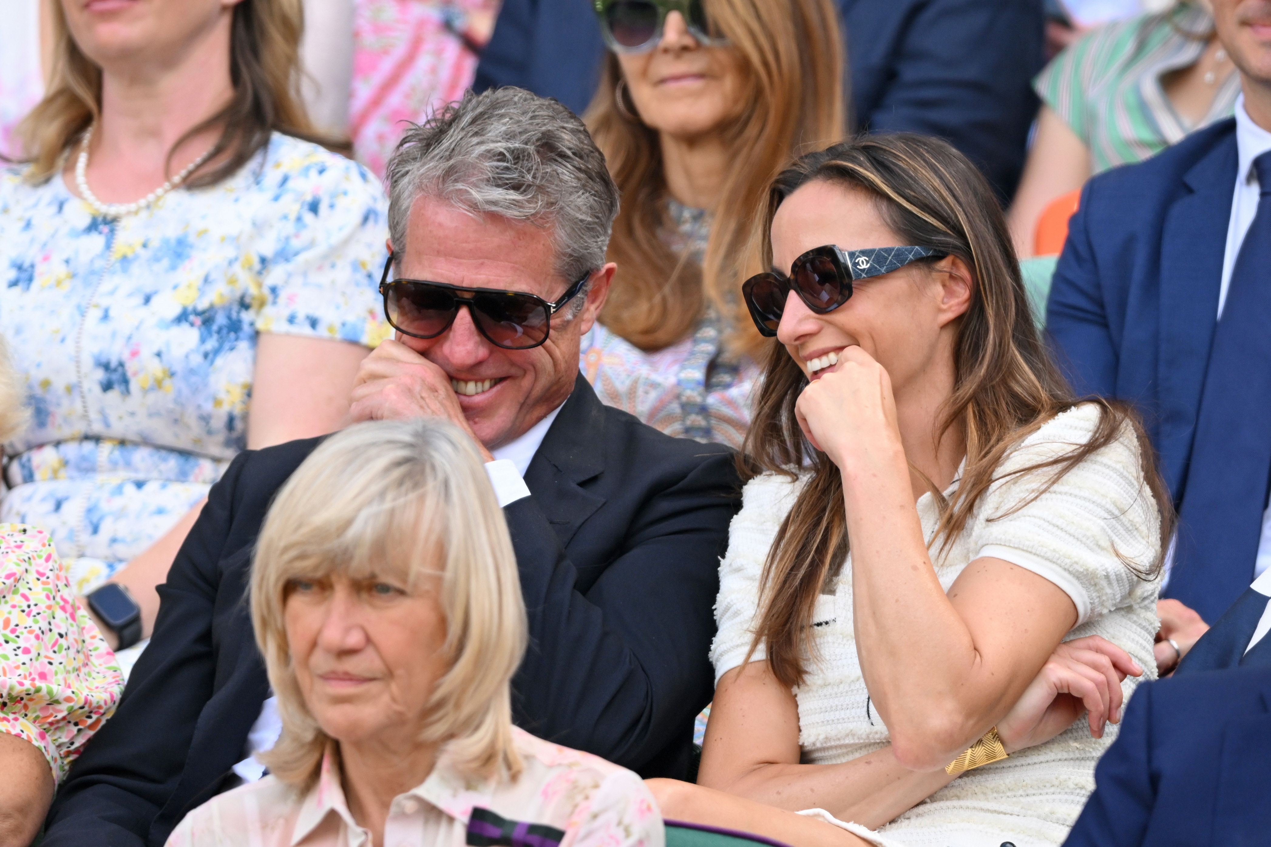 Hugh Grant and Anna Elisabet Eberstein