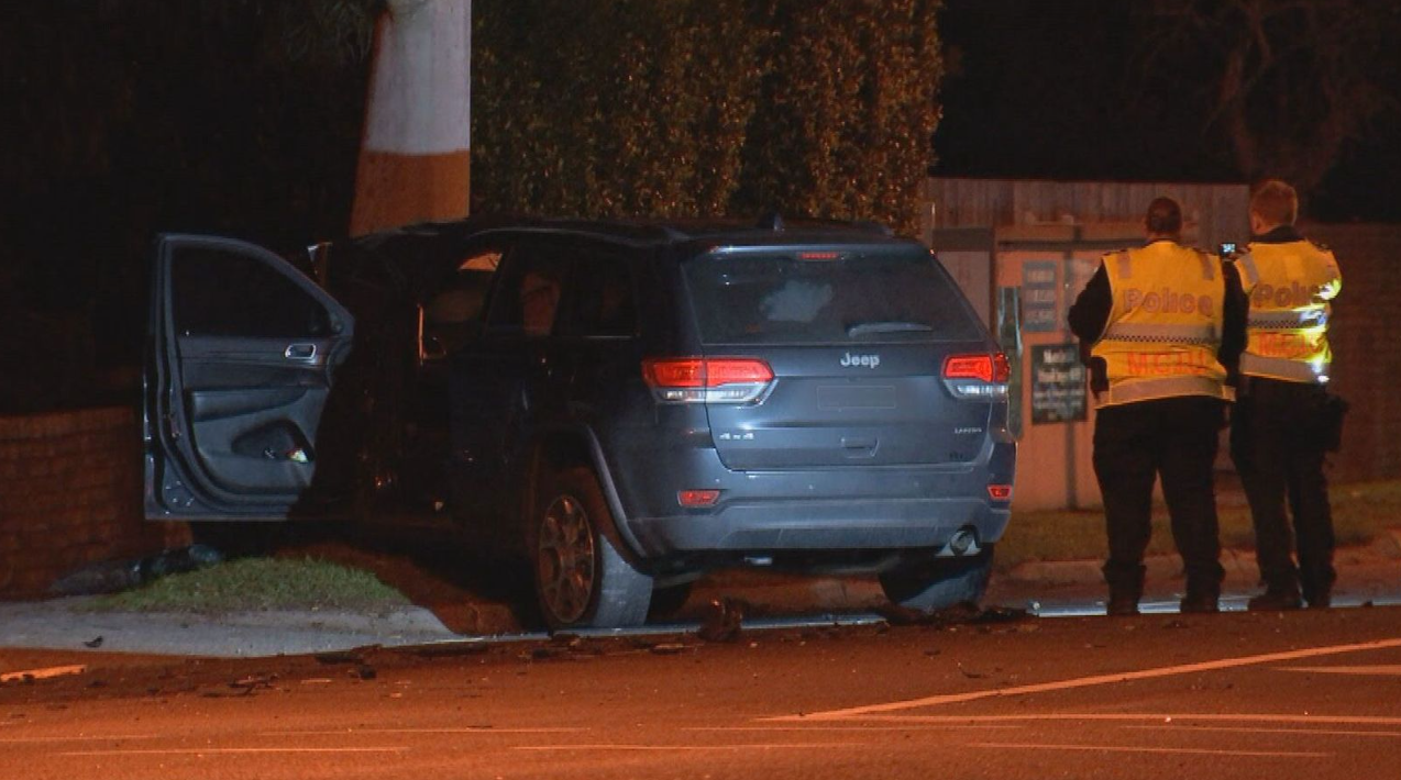 The court was told the Jeep continued on for about 50 metres before hitting a tree. 