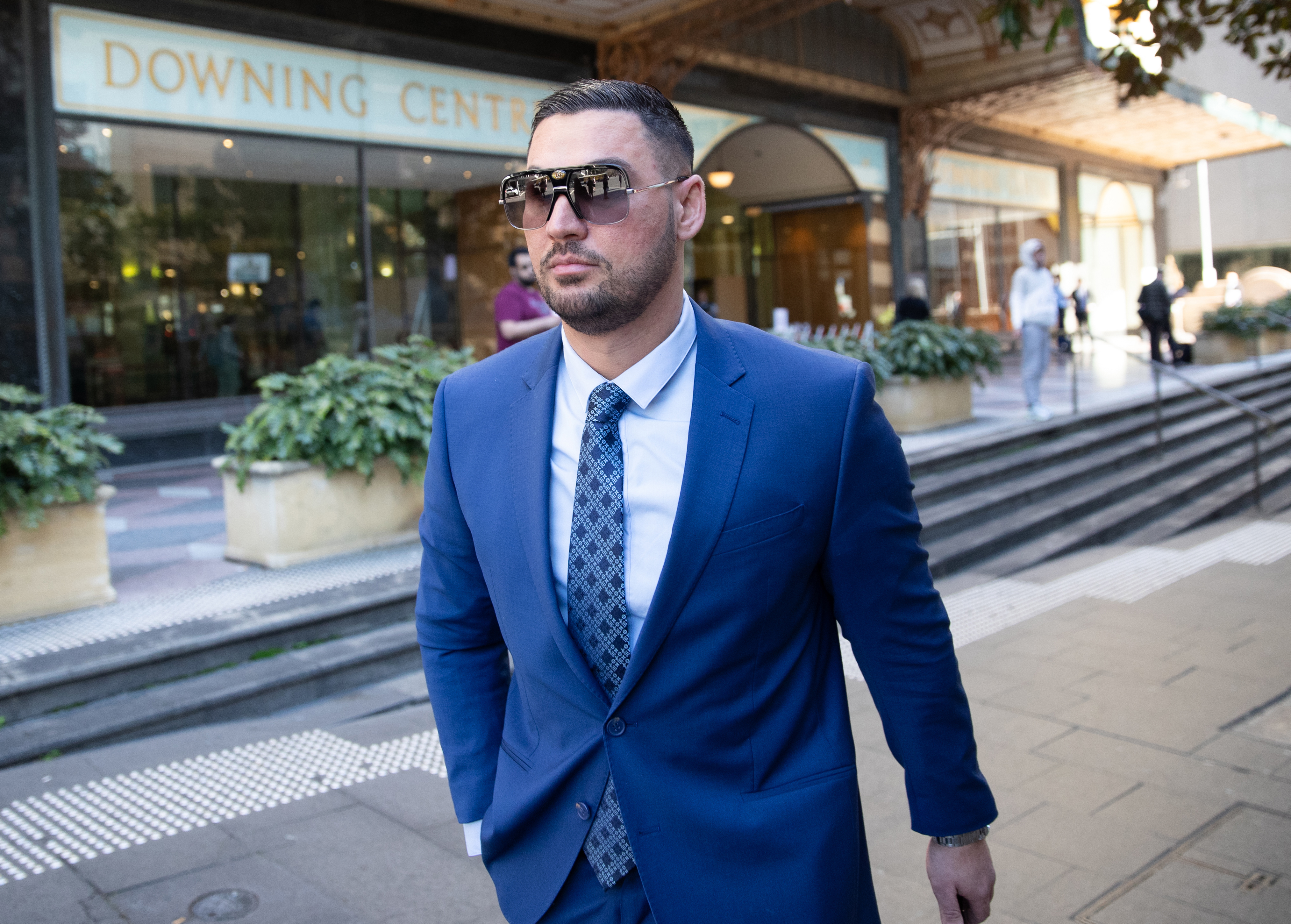 Salim Mehajer outside Downing Centre Local Court, in Sydney.