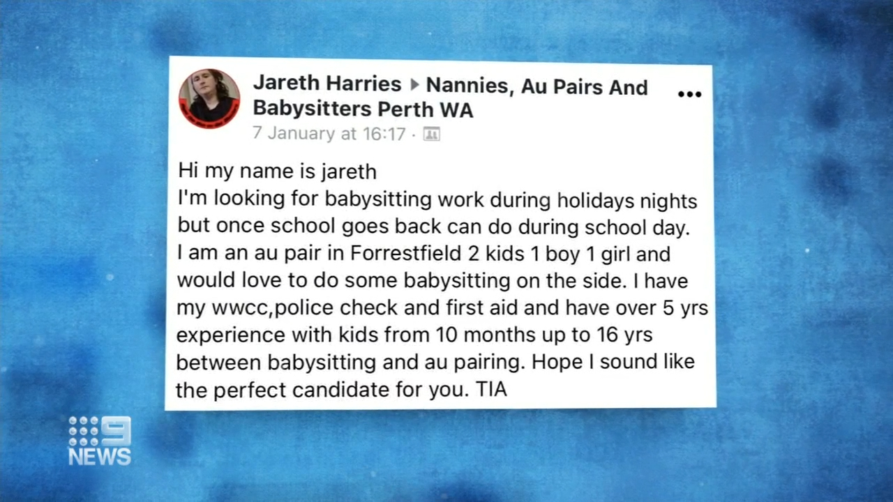 Harries-Markham found his families through Facebook groups and fooled his way into their homes, often as a live-in nanny.