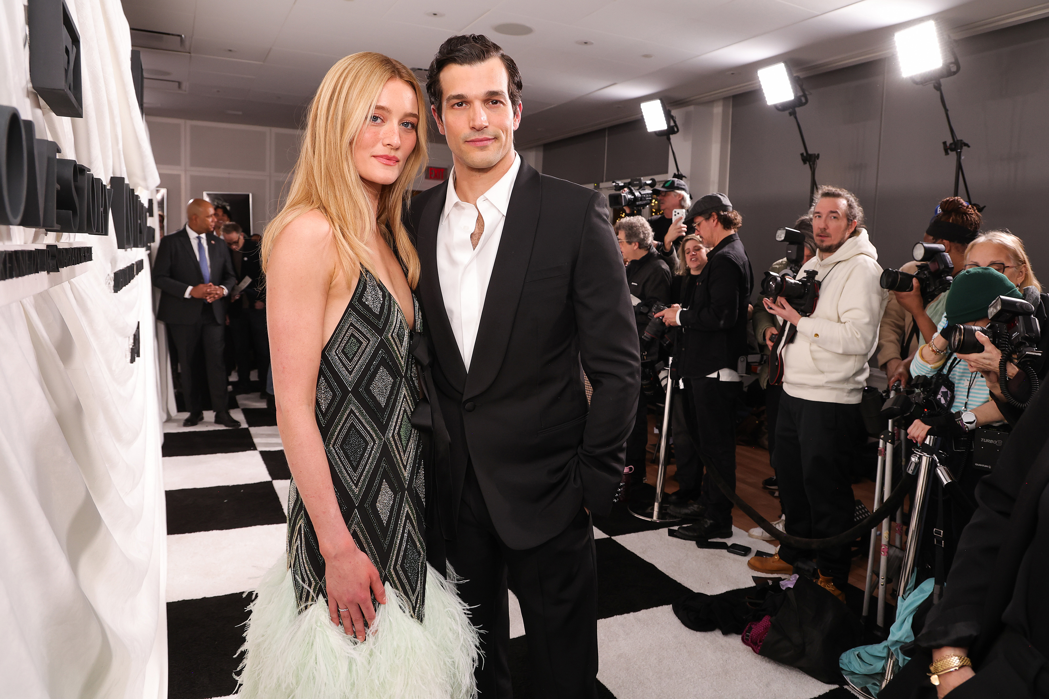 Sarah Pidgeon and Paul Anthony Kelly attend the premiere of FX's 