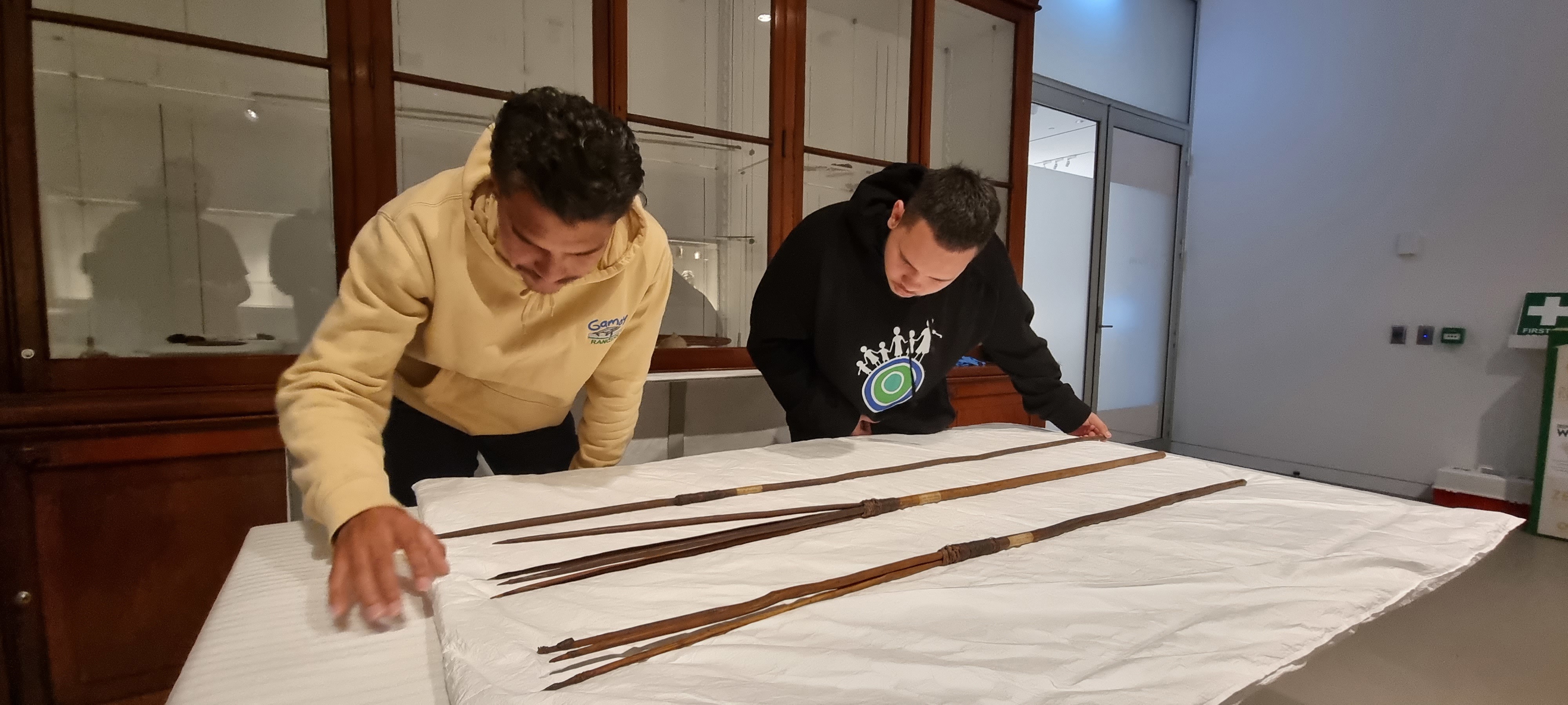 Indigenous spears returned from Trinity College UK to Sydney