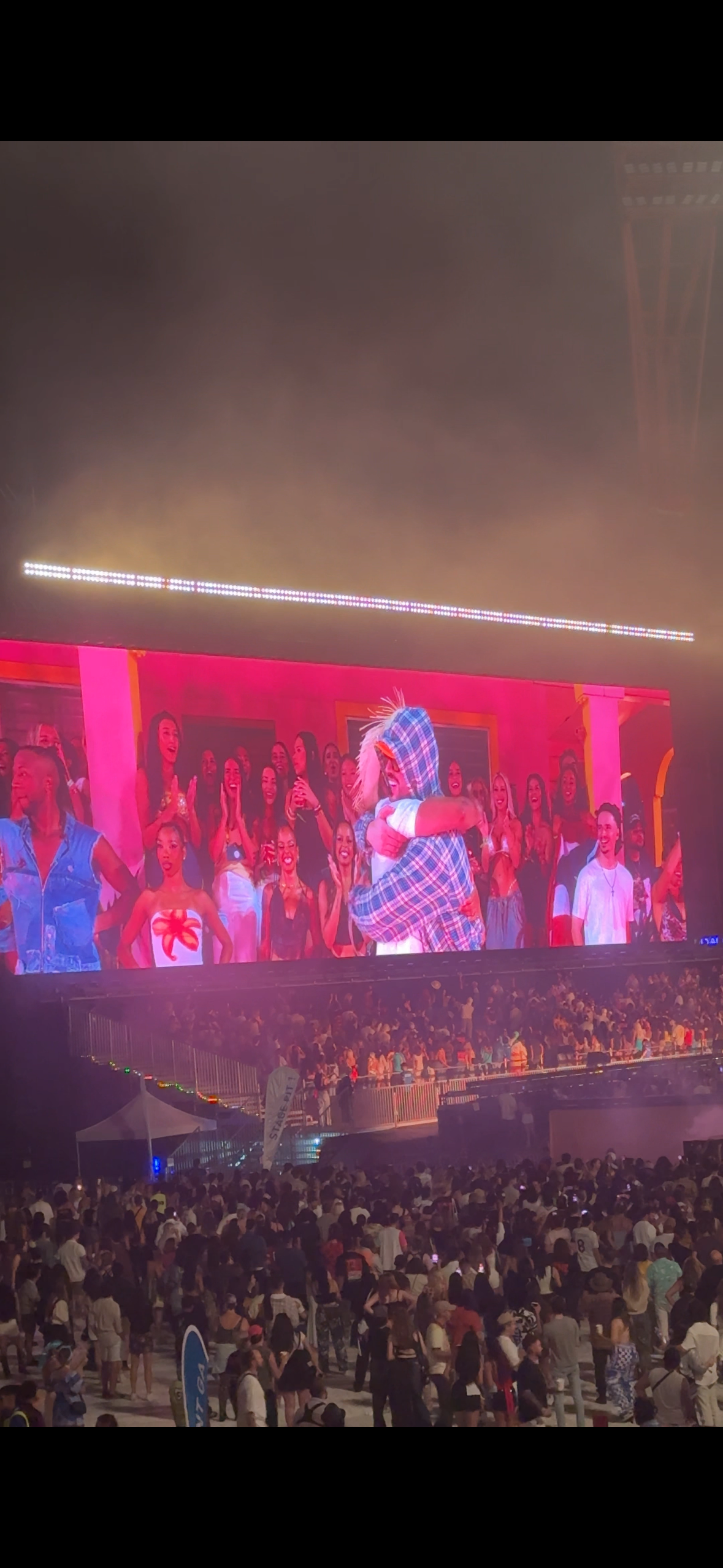 Bad Bunny performs at Sydney ENGIE stadium and takes a fan out of the crowd to dance 