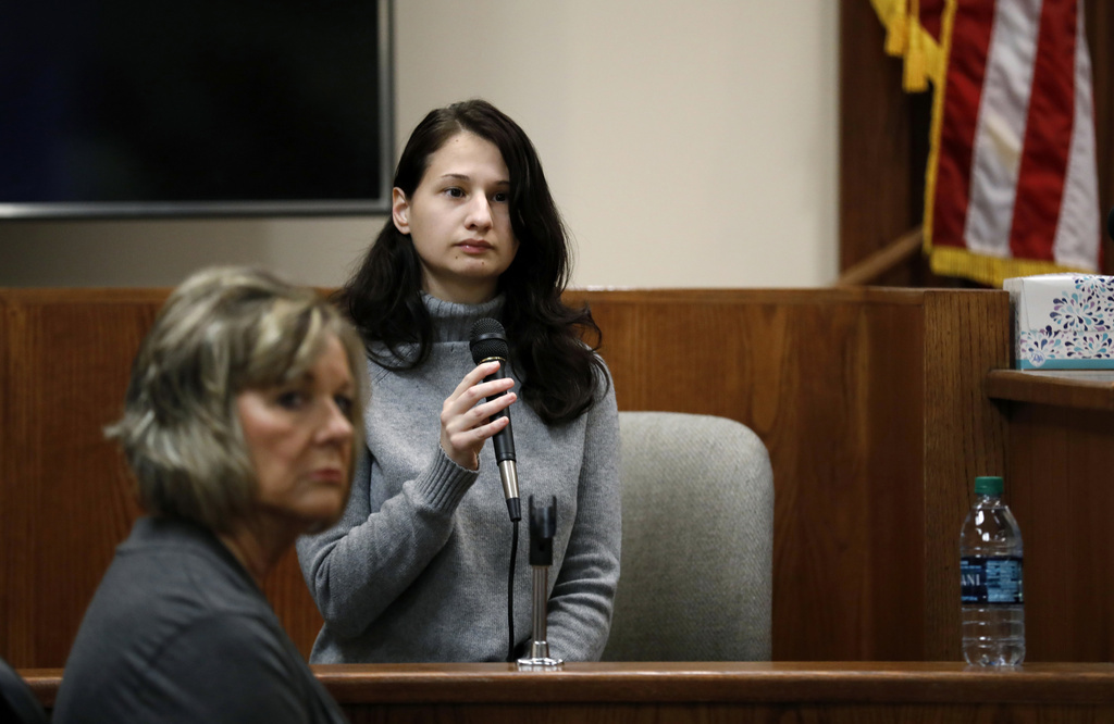 Gypsy Rose Blanchard takes the stand during the trial of her ex-boyfriend Nicholas Godejohn, Nov. 15, 2018, in Springfield, Mo. 