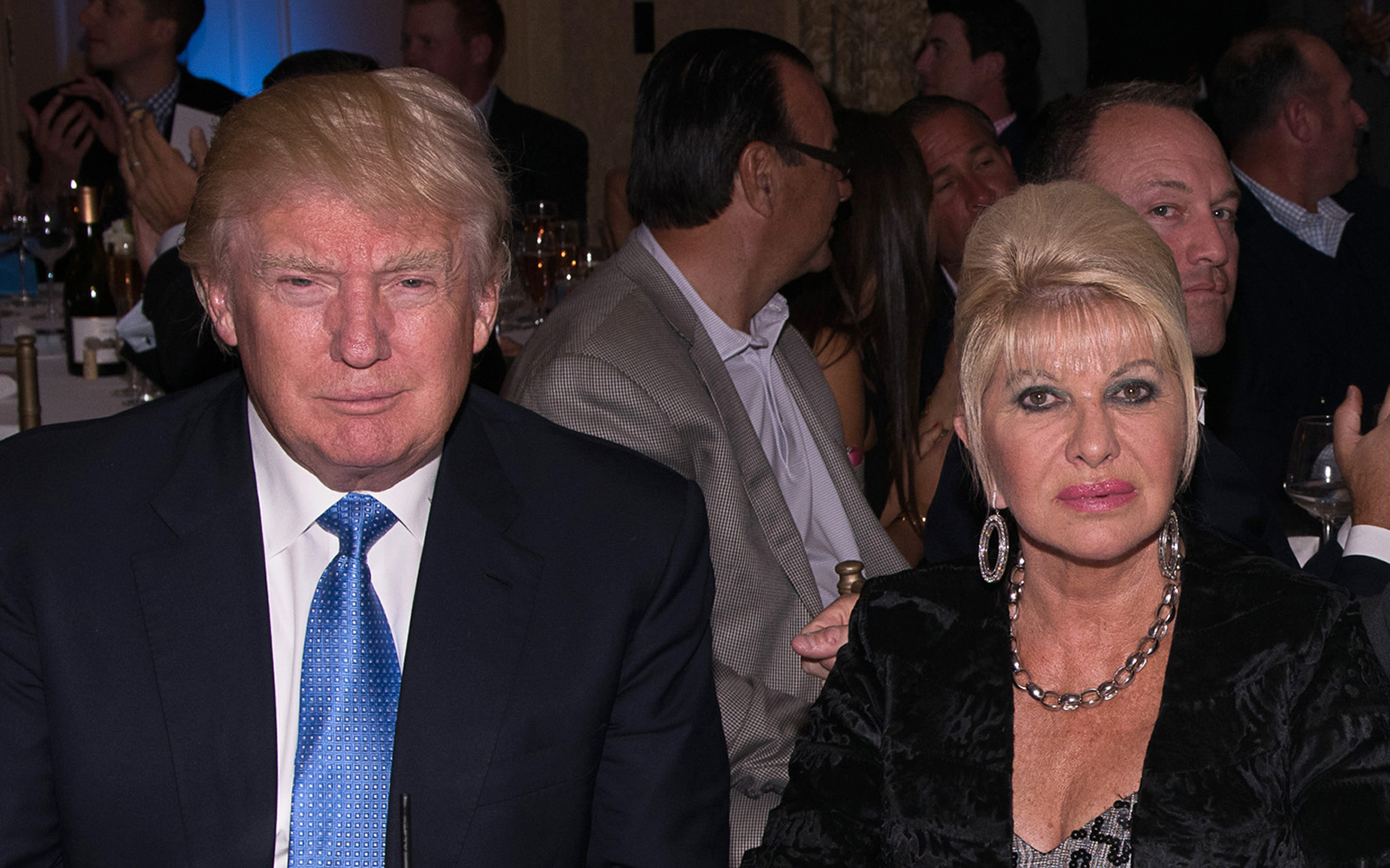 Donald Trump, Ivana Trump attend The Eric Trump 8th Annual Golf Tournament at Trump National Golf Club Westchester on September 15, 2014.