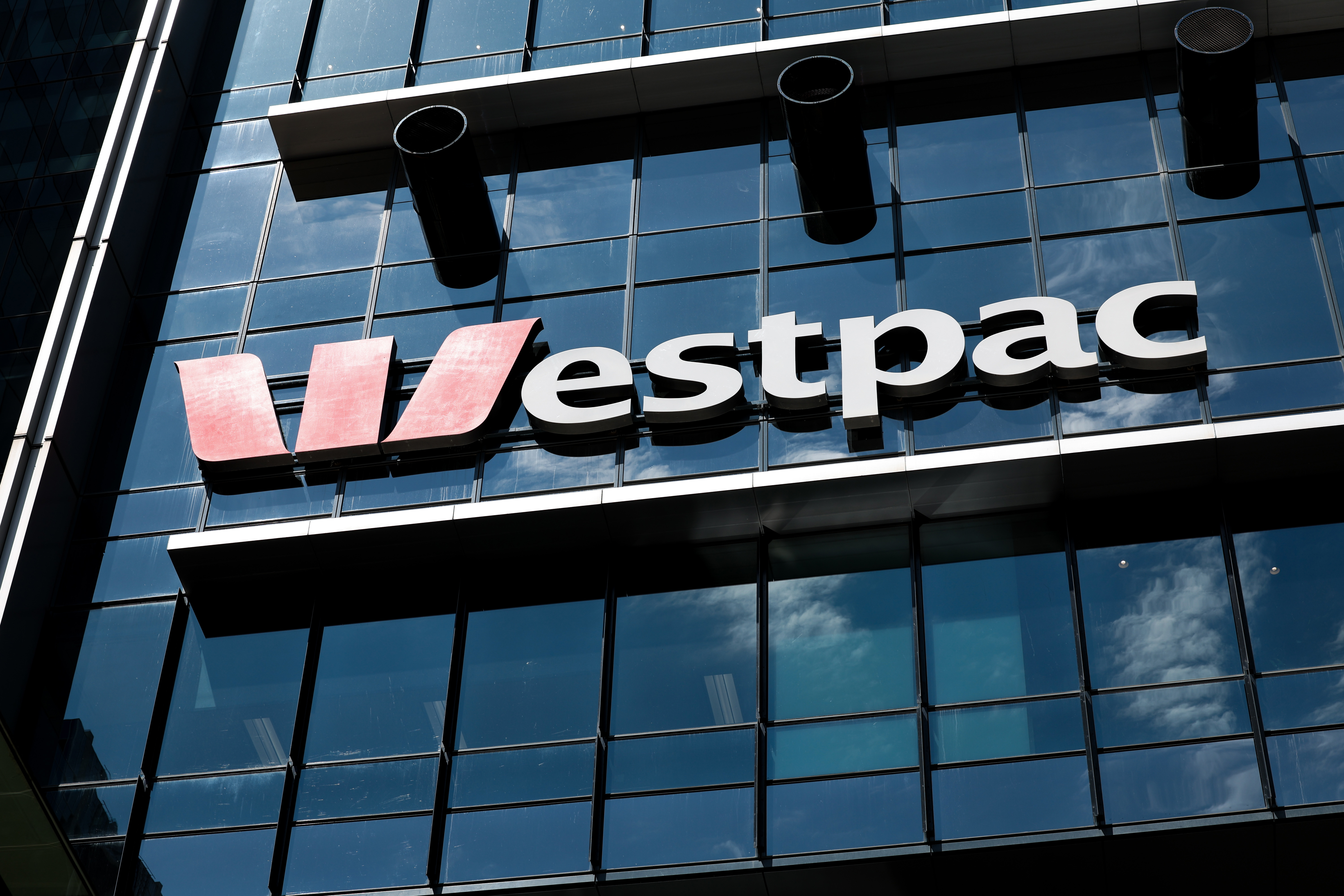 The Wespac logo outside its Sydney office.