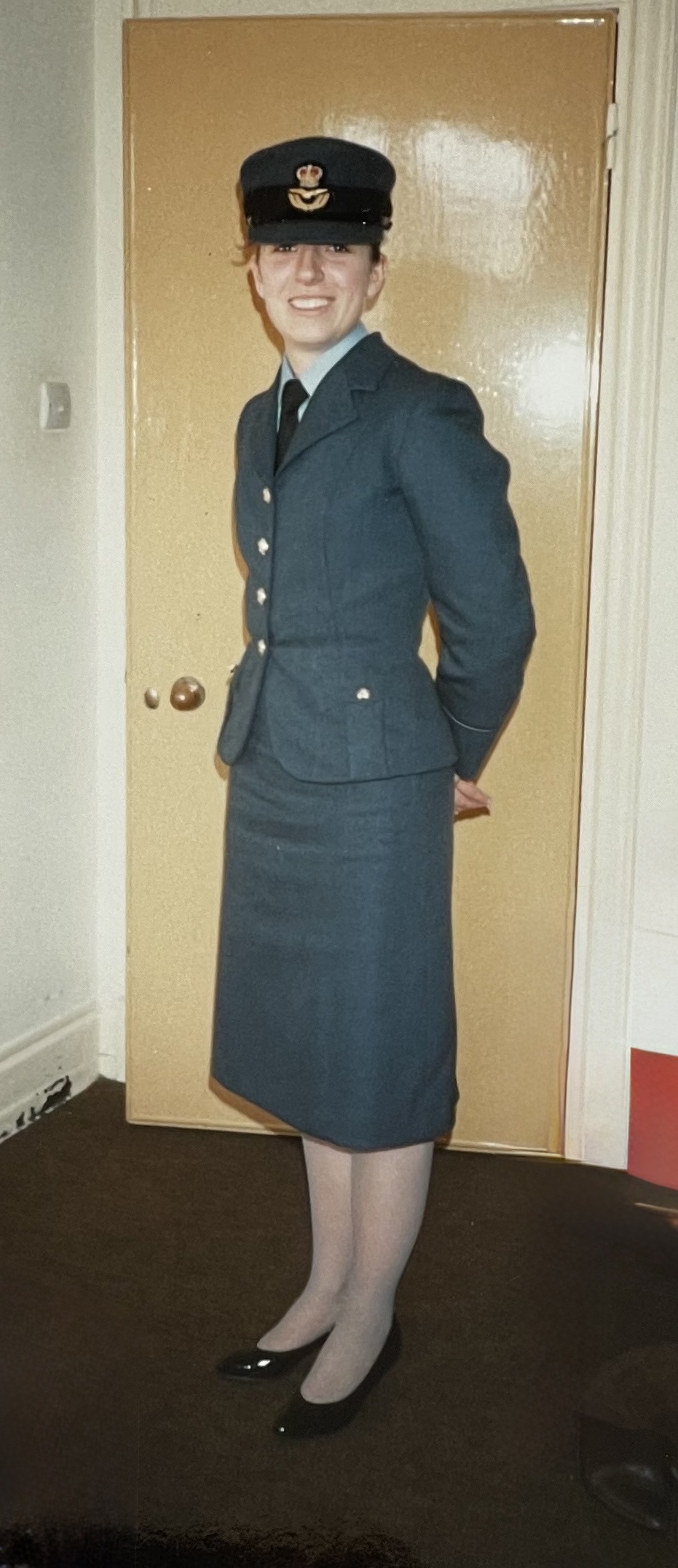 Clare Mitchell during her service in the RAF.