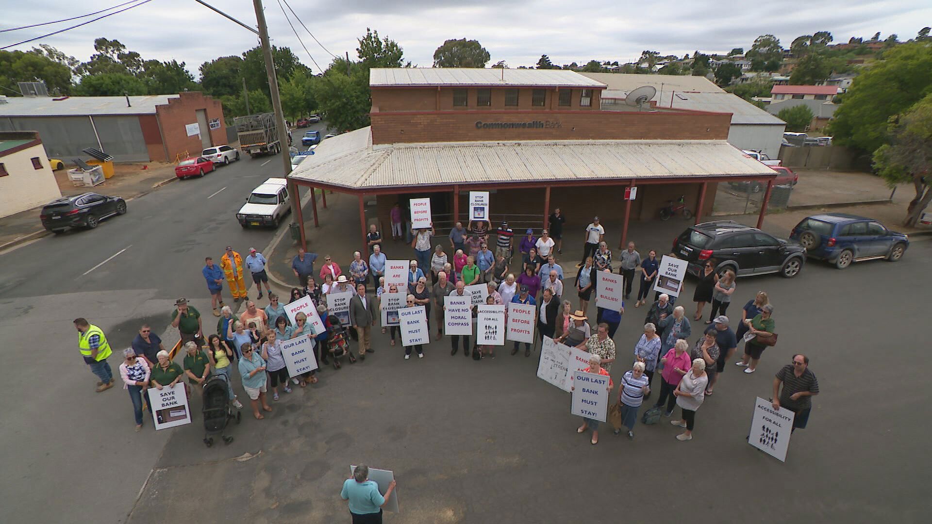 Commonwealth Bank branch in Junee closure, New South Wales.