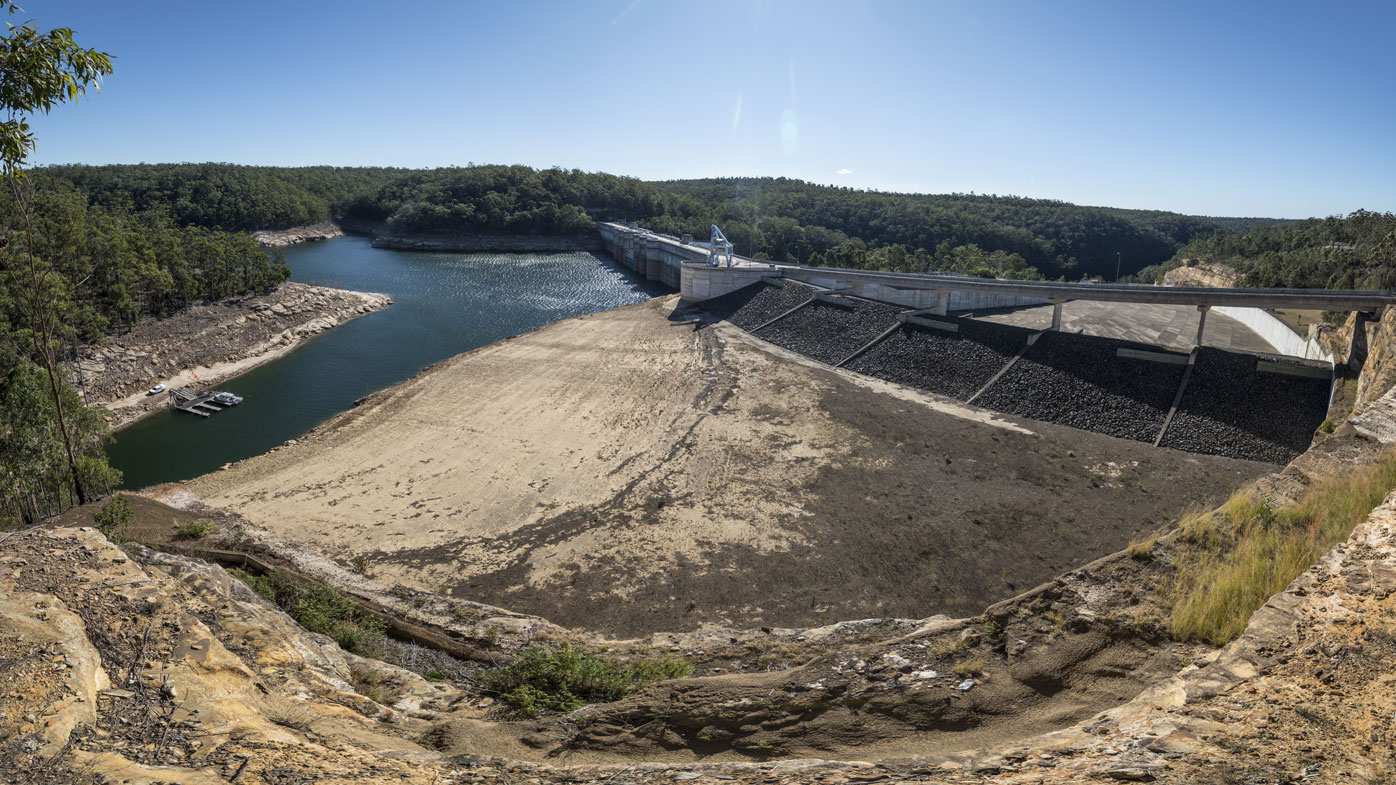 Warragamba Dam as it looked in May last year.