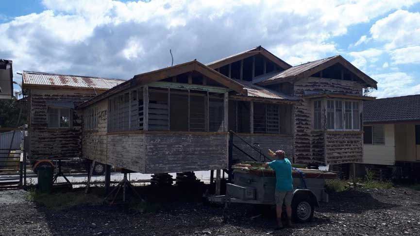 Adela and Nigel's 1920s Queenslander needed a lot of work. 