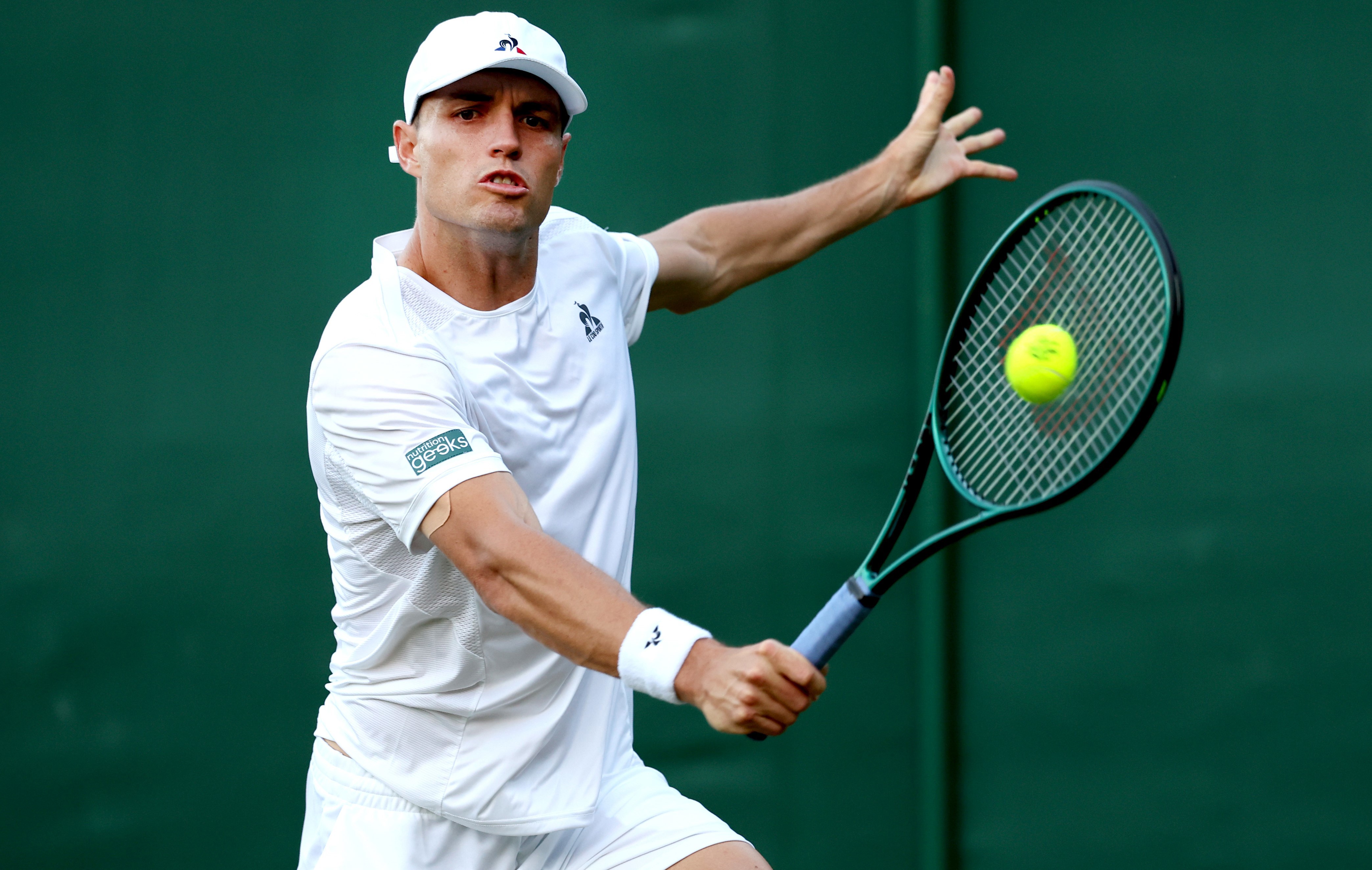 Chris O'Connell in action at Wimbledon this week.