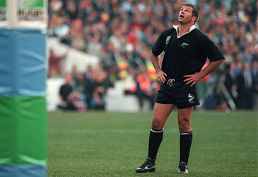 All Black captain Sean Fitzpatrick at 1995 Rugby World Cup (Getty)