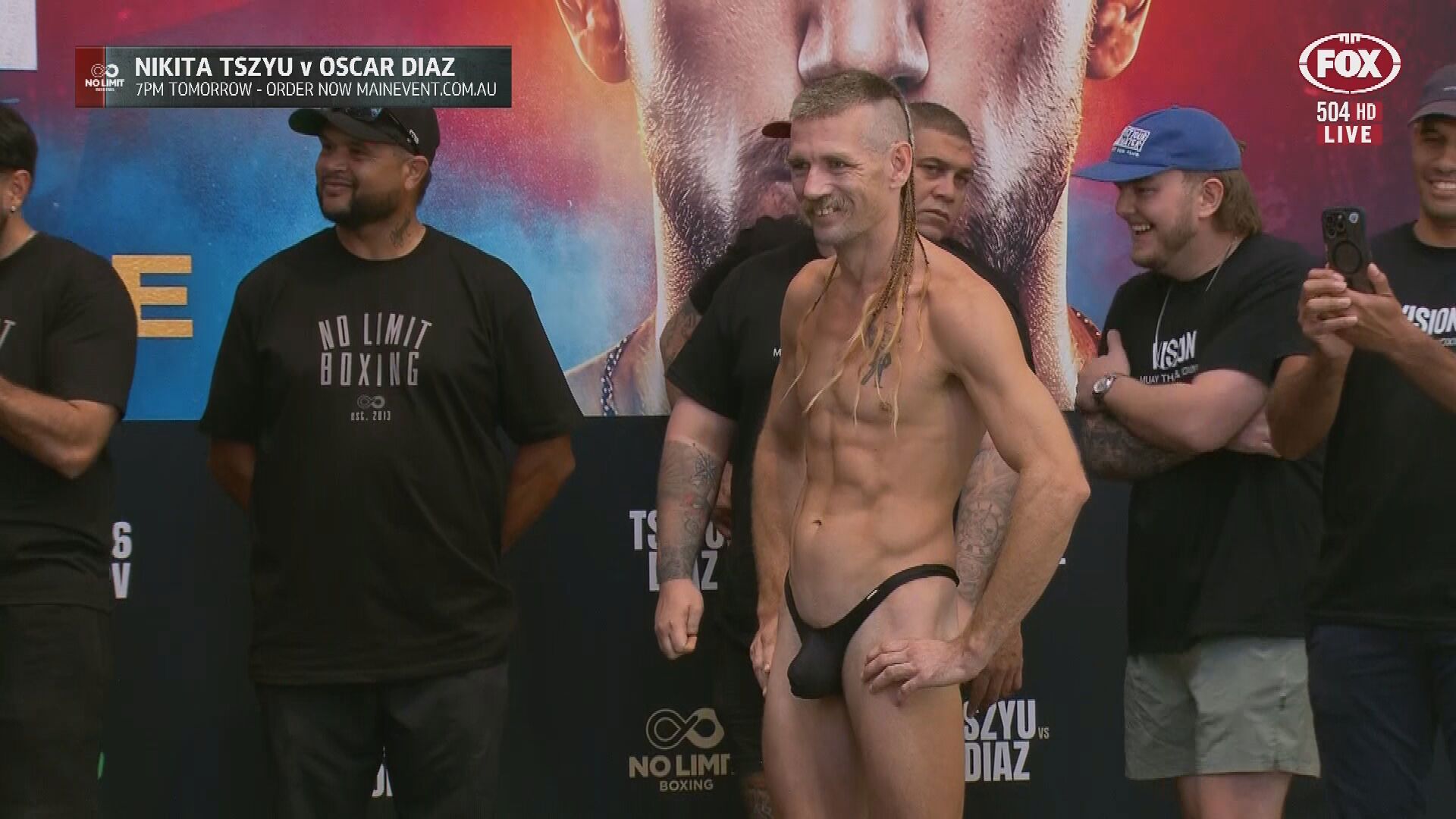 Lance 'G-Banger' McDonald weighs in ahead of his fight with Rahim Mundine.
