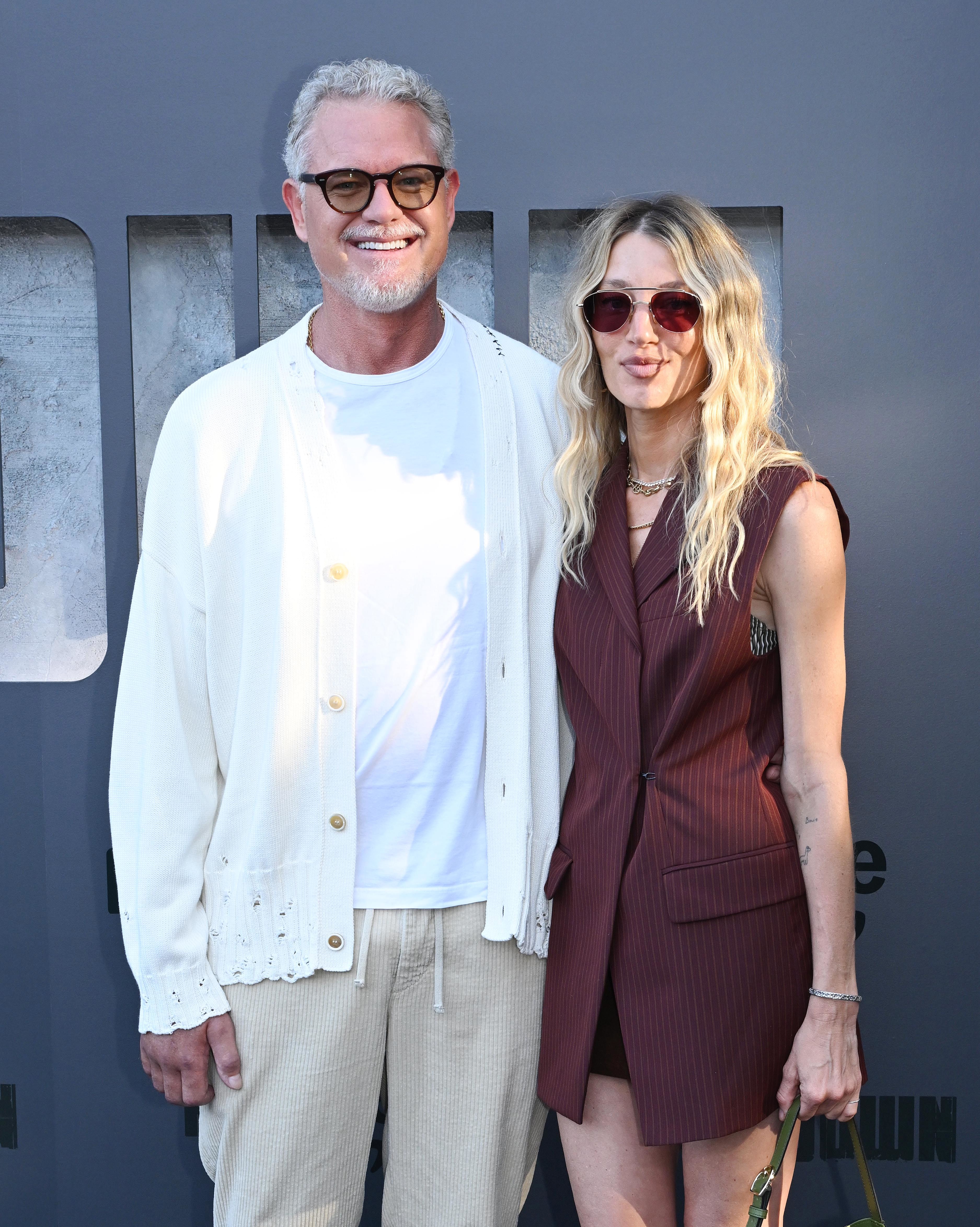 Eric Dane with Janell Shirtcliff at the premiere of Countdown on June 18, 2025.