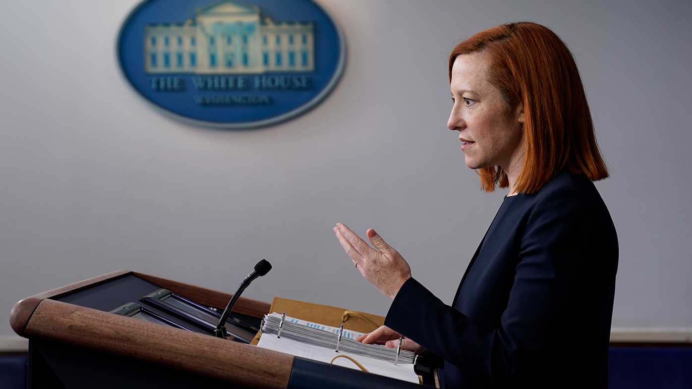 White House press secretary Jen Psaki.