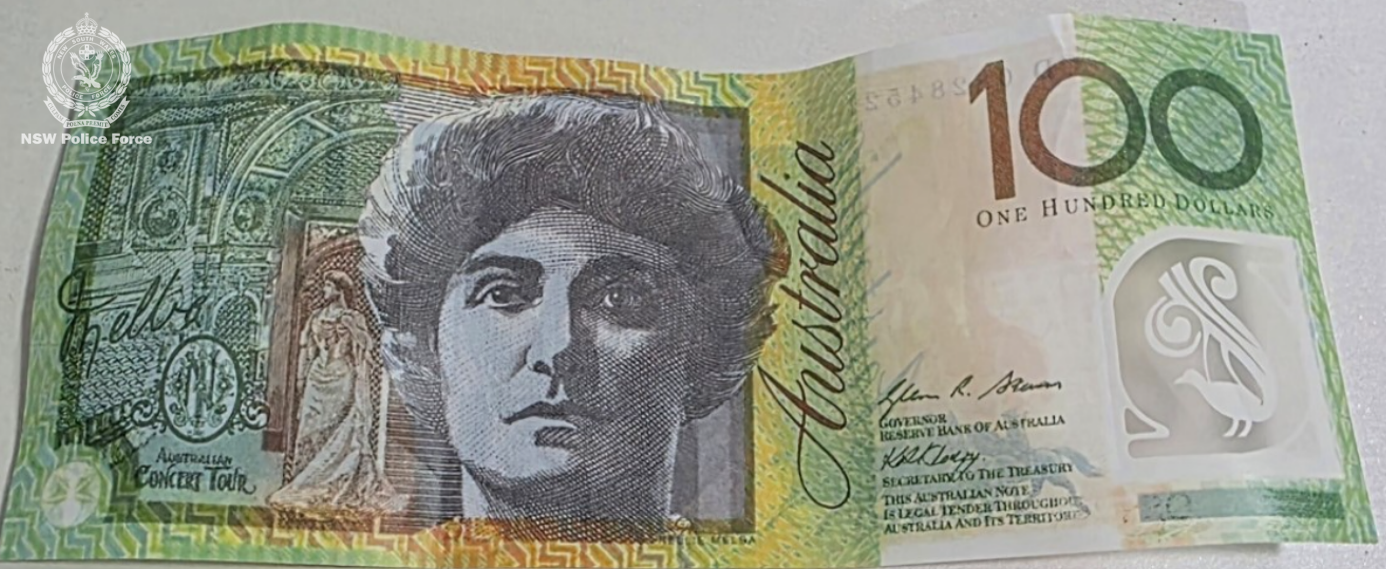 Police seized $2600 in fake notes which were used at NSW businesses.
