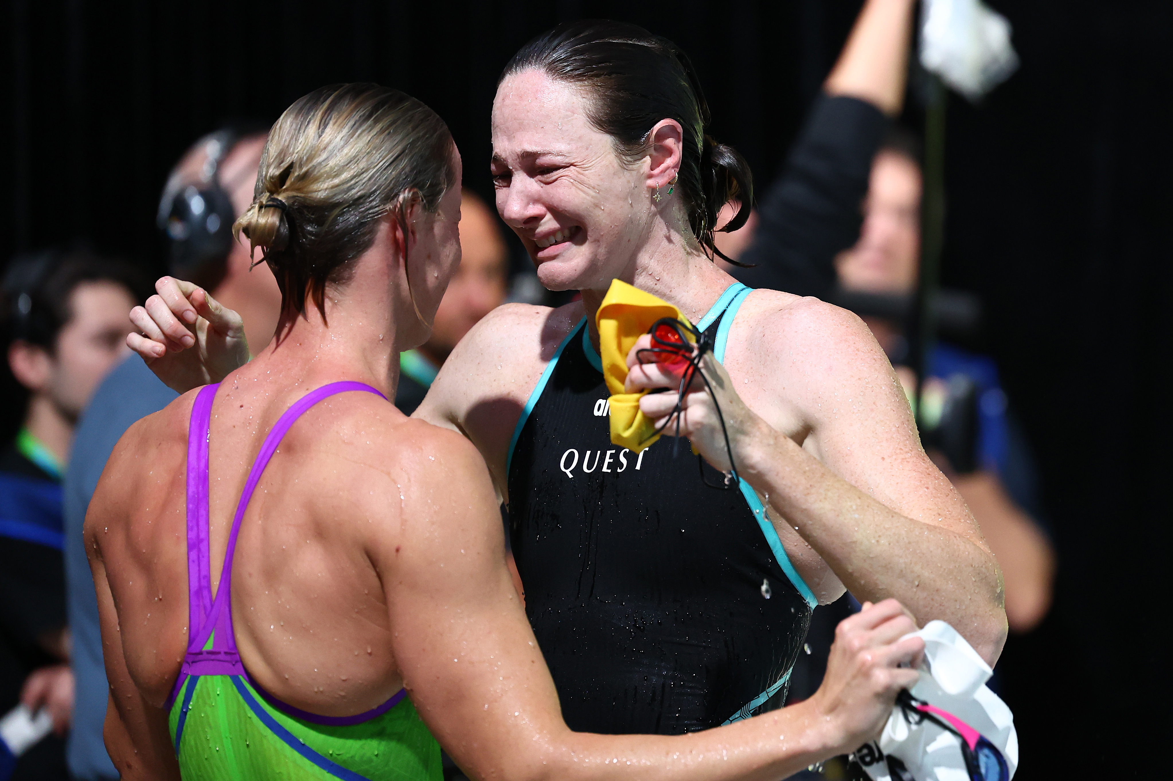 The Campbell sisters, Cate and Bronte, share a beautiful moment.