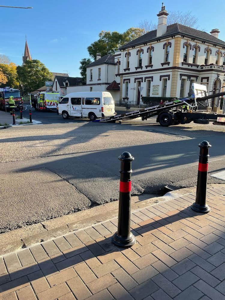 Six children involved in mini bus crash in Richmond.