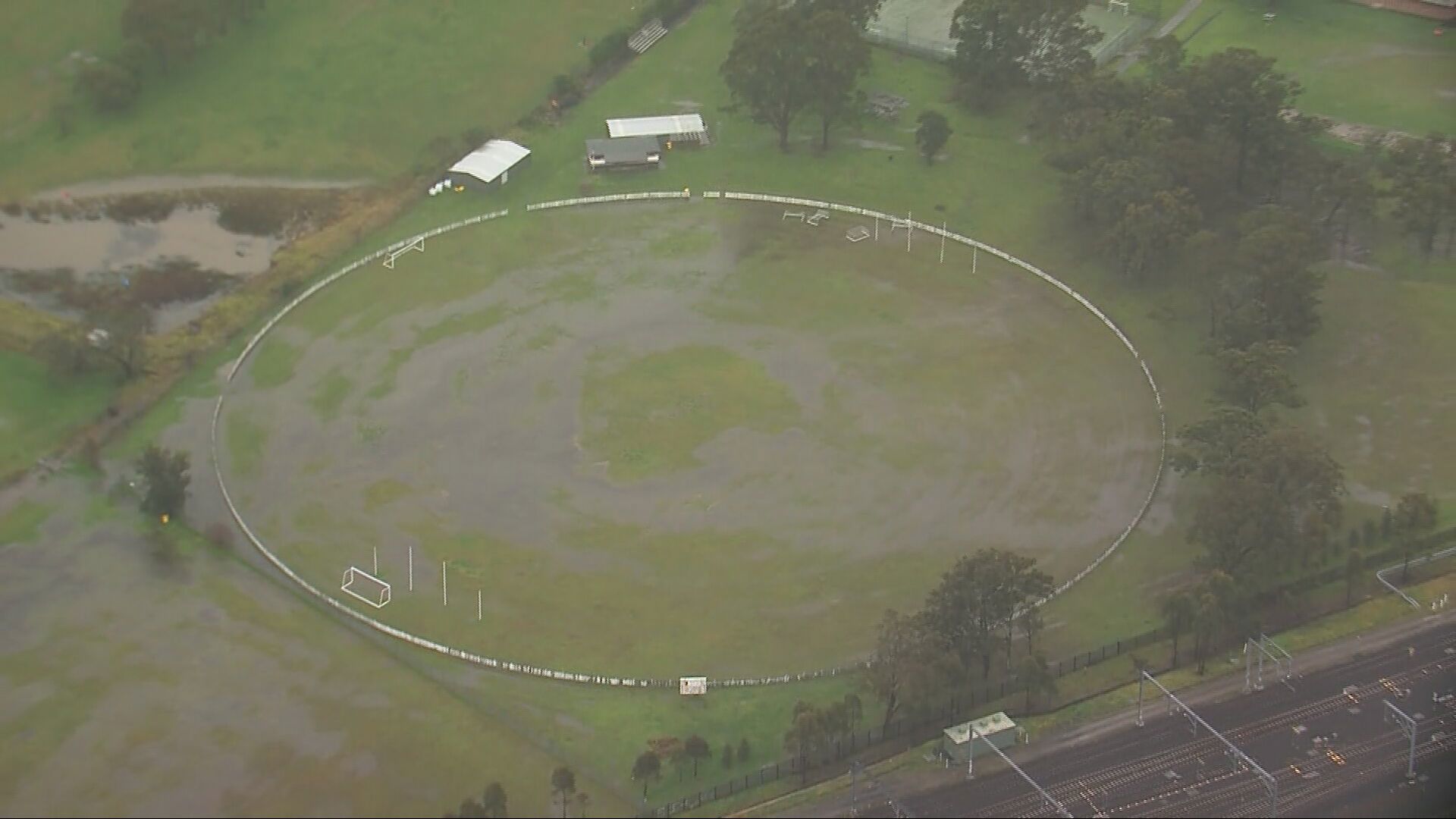 Soggy soccer fields across Sydney after month of rain