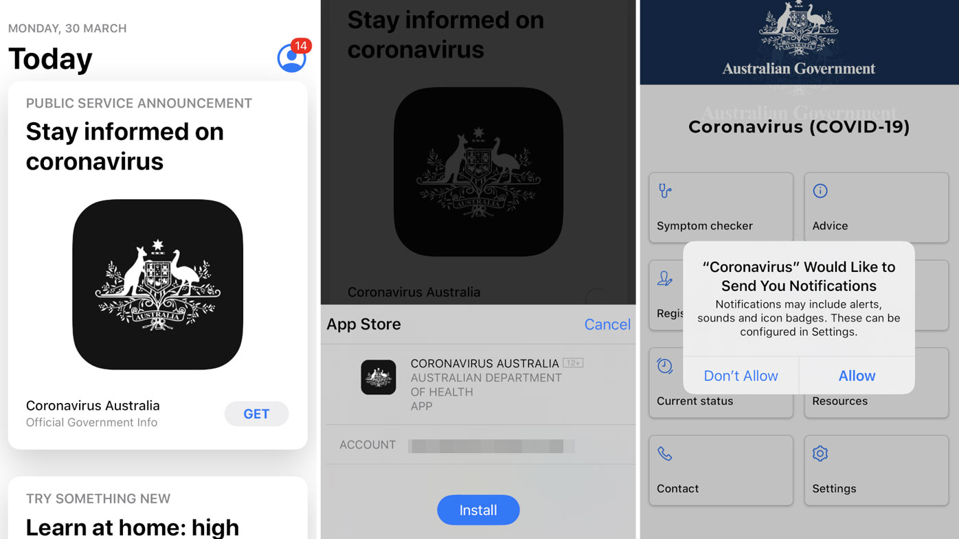 How to download the Australian government's coronavirus app.