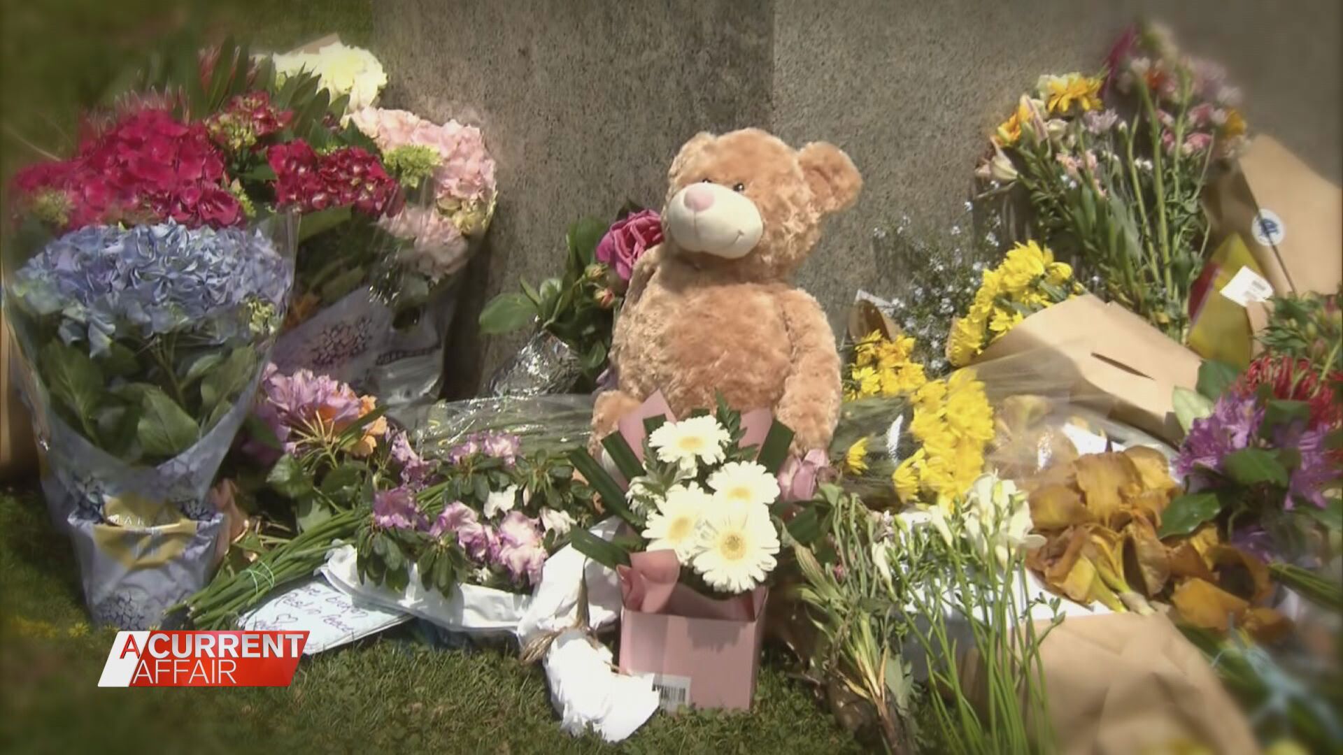Flowers and toys have been left at the scene of the deadly crash in Daylesford.