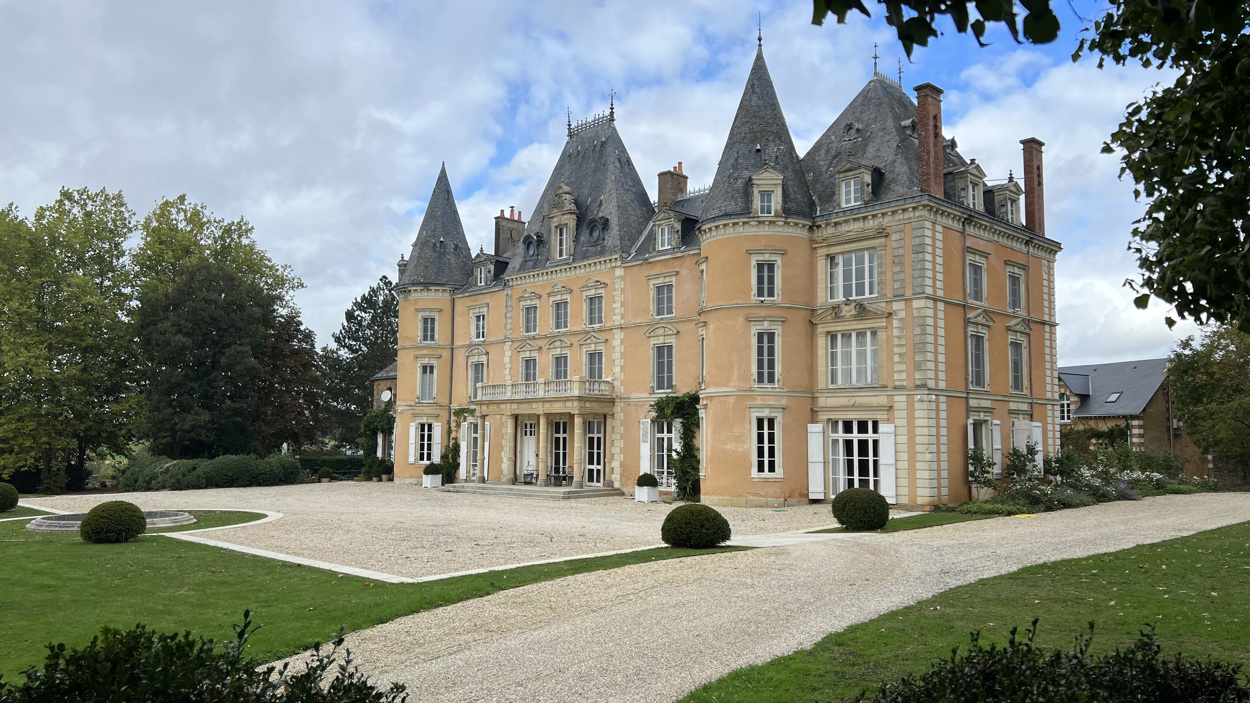 The chateau, just over an hour from Paris, which has been renovated and restored by its Australian owners.