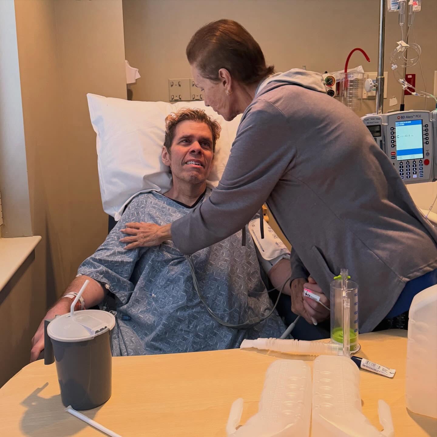 Perez Hilton shares photos from hospital bed and reveals he had the flu and sepsis