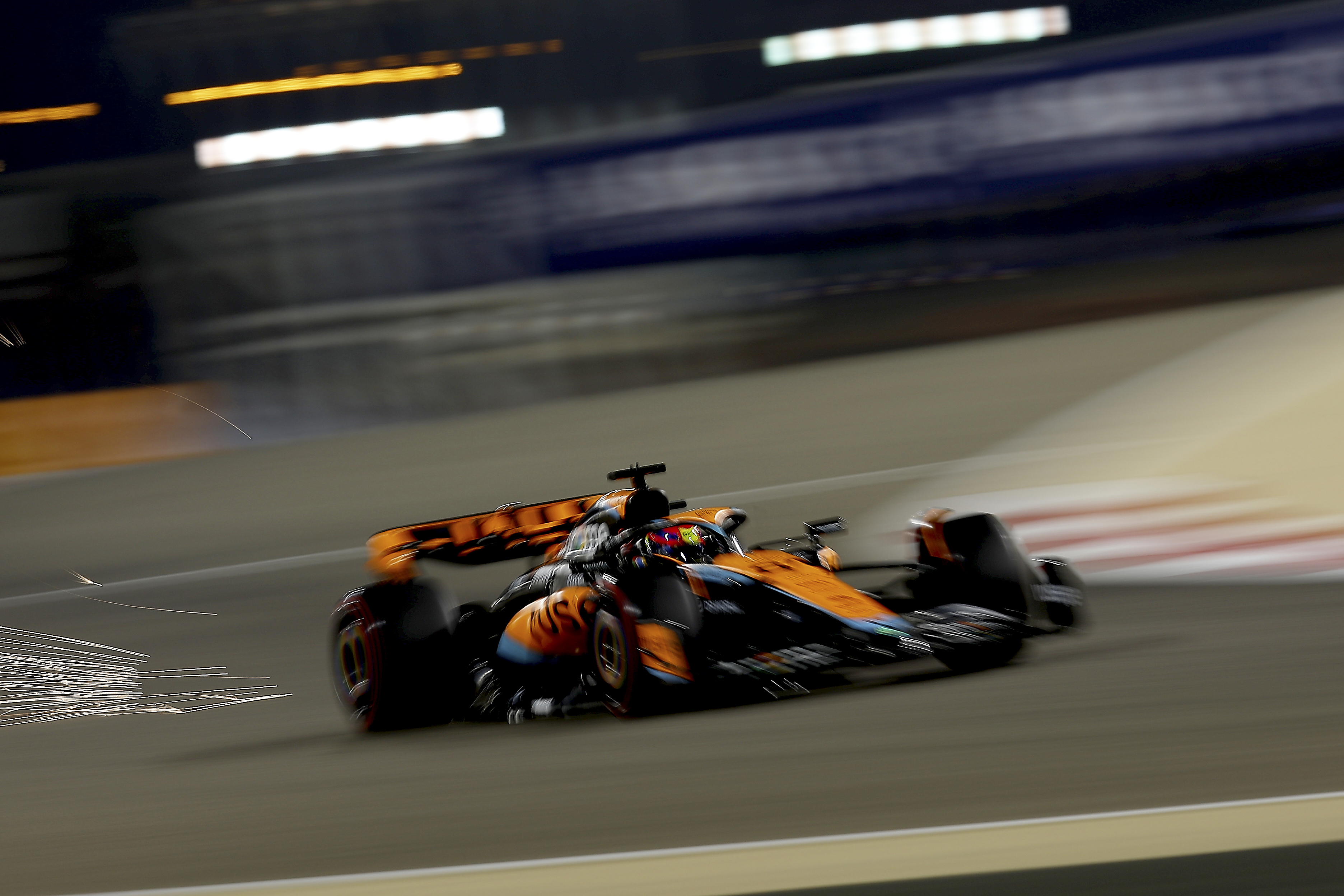 Oscar Piastri of Australia driving the McLaren MCL60 on track during qualifying ahead of the F1 Grand Prix of Bahrain. (Photo by Eric Alonso/Getty Images)