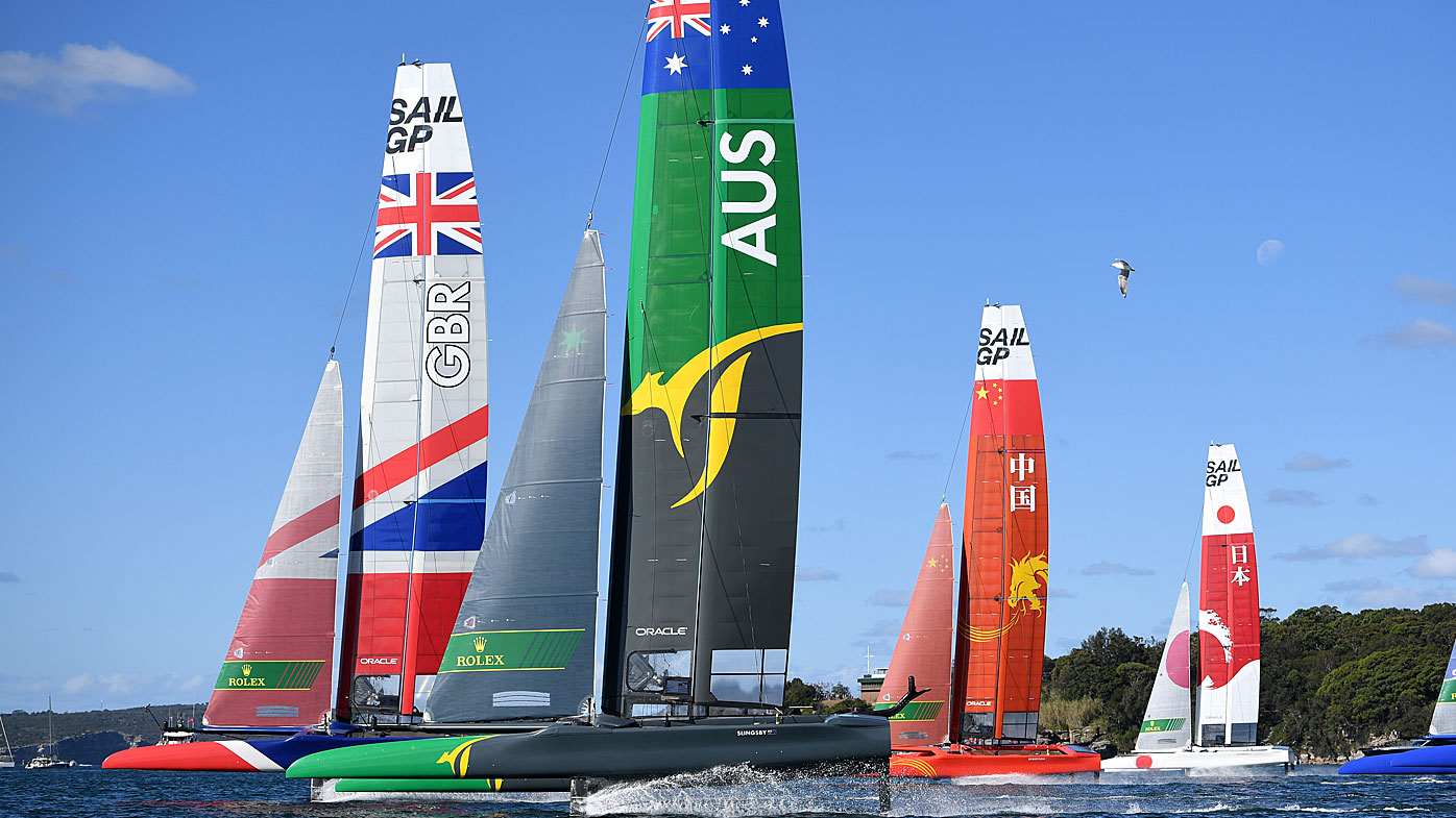 Sail GP Sydney Japan ahead of Australia after day one, Nathan Outteridge, Tom Slingsby, Ky Hurst