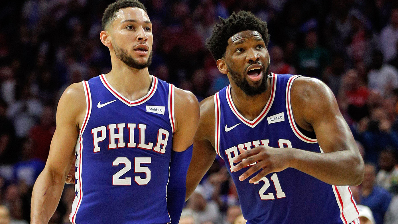 Ben Simmons and Joel Embiid