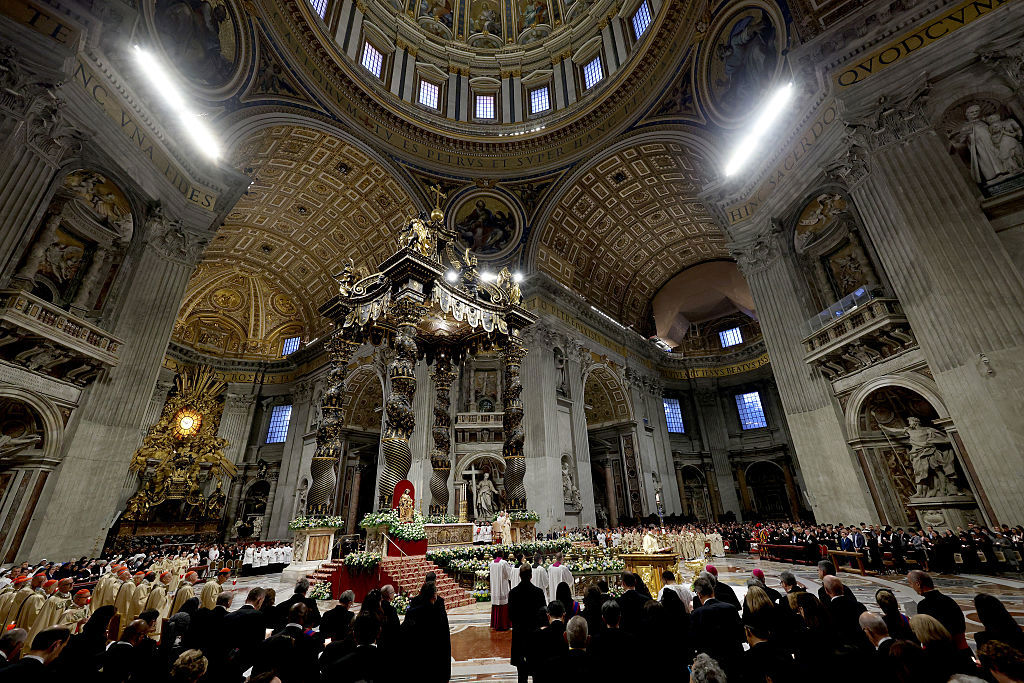 A general view of St. Peter's Basilica in Vatican City.