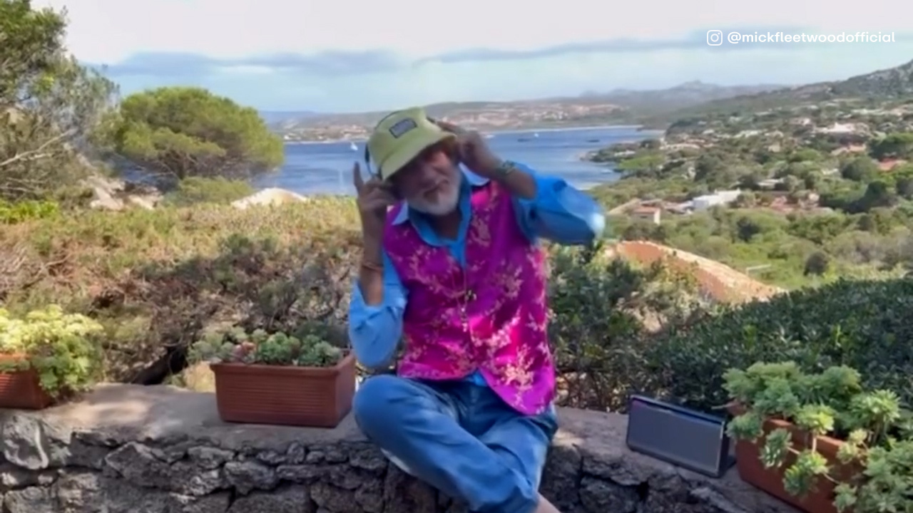 Mick Fleetwood listening to Frozen Love by Nicks Buckingham