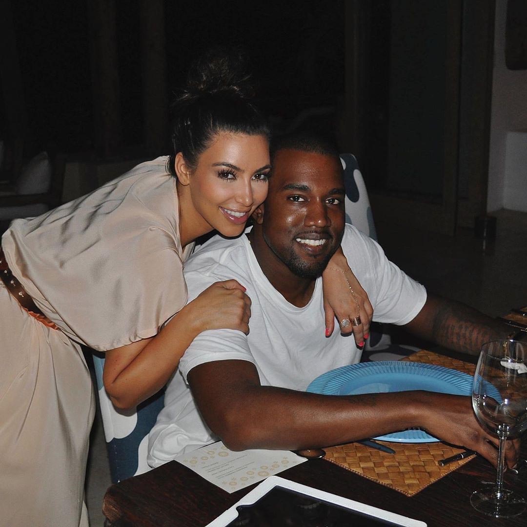 Kanye West, Kim Kardashian, Instagram photo