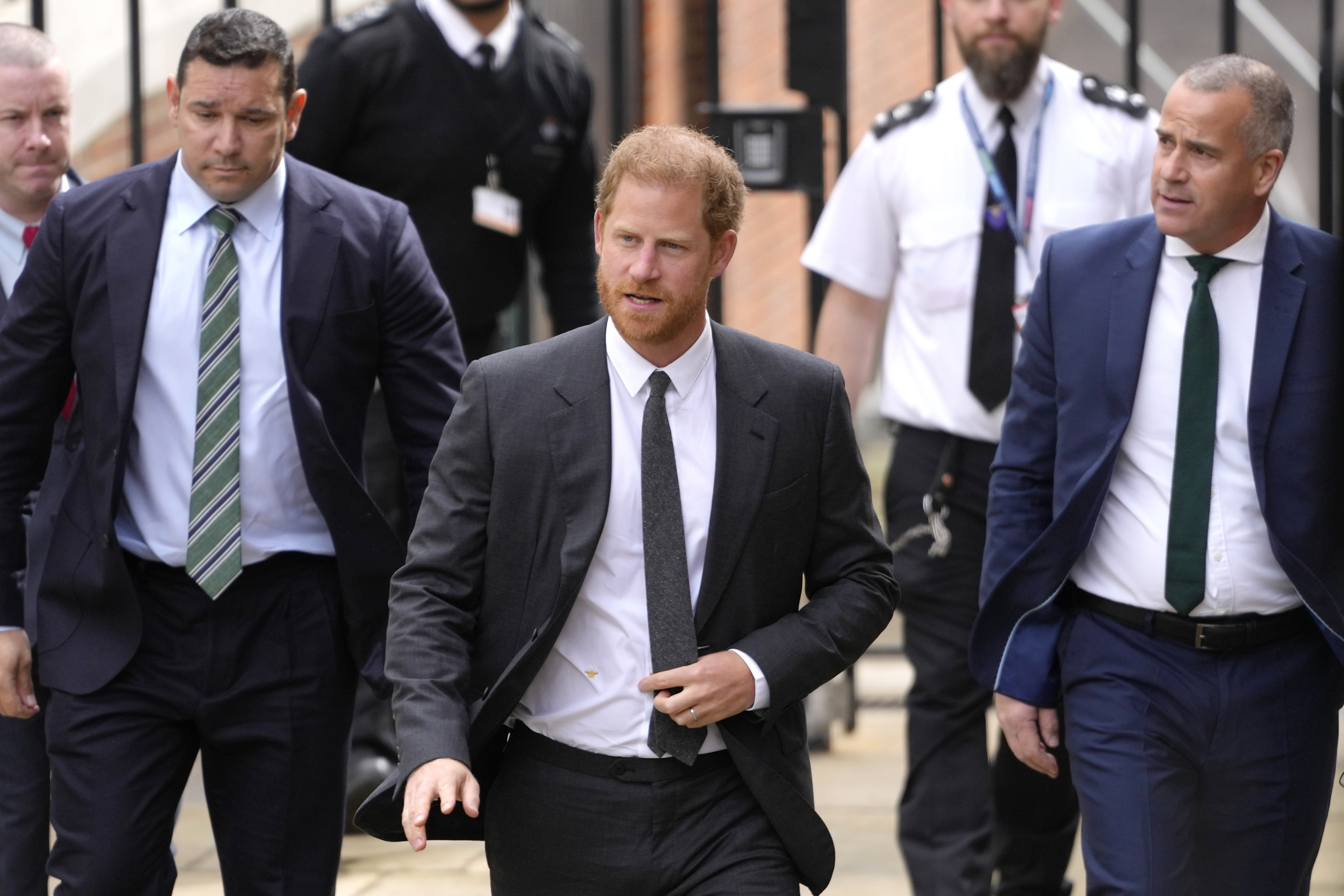 Prince Harry arrives at the Royal Courts Of Justice in London, Thursday, March 30, 2023. 