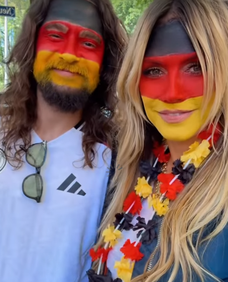 Heidi Klum supports Germany at Euro 2024