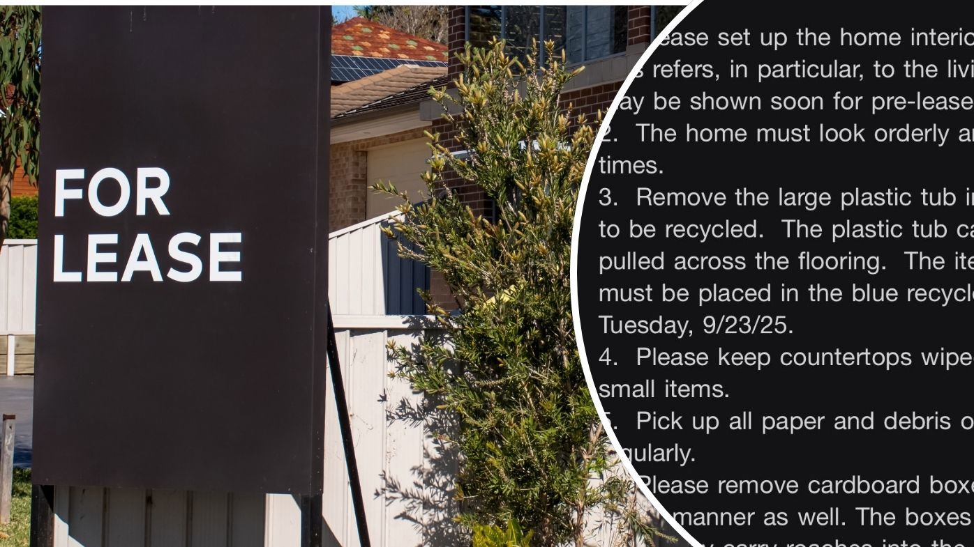 Renters sent shocking email after pest call out