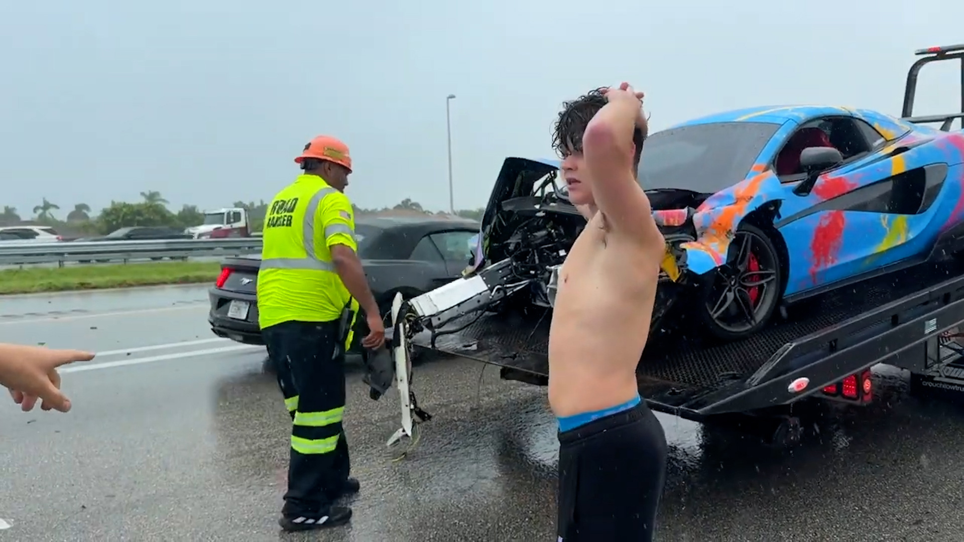 Jack Doherty crashes McLaren car