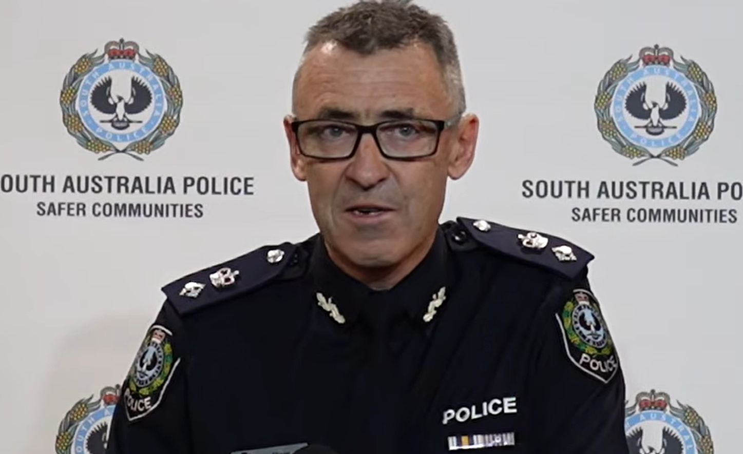 Officer-in-charge of the Traffic Services Branch Superintendent Shane Johnson has been issued with an expiation notice for using a mobile telephone while riding a bicycle. 