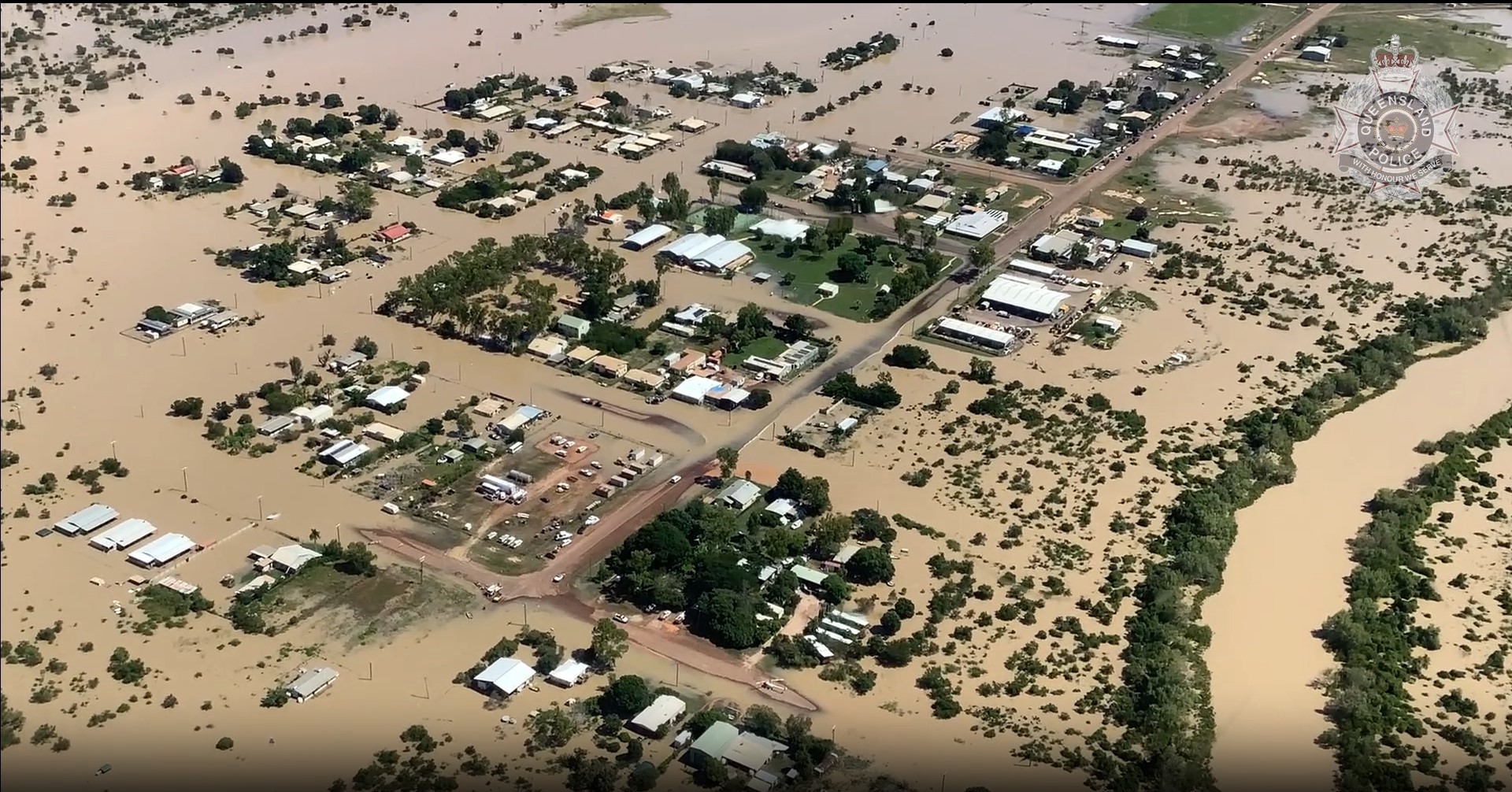 Parts of western Queensland are underwater as a tropical low moves across the state.