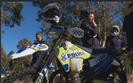 Dirt store bike police