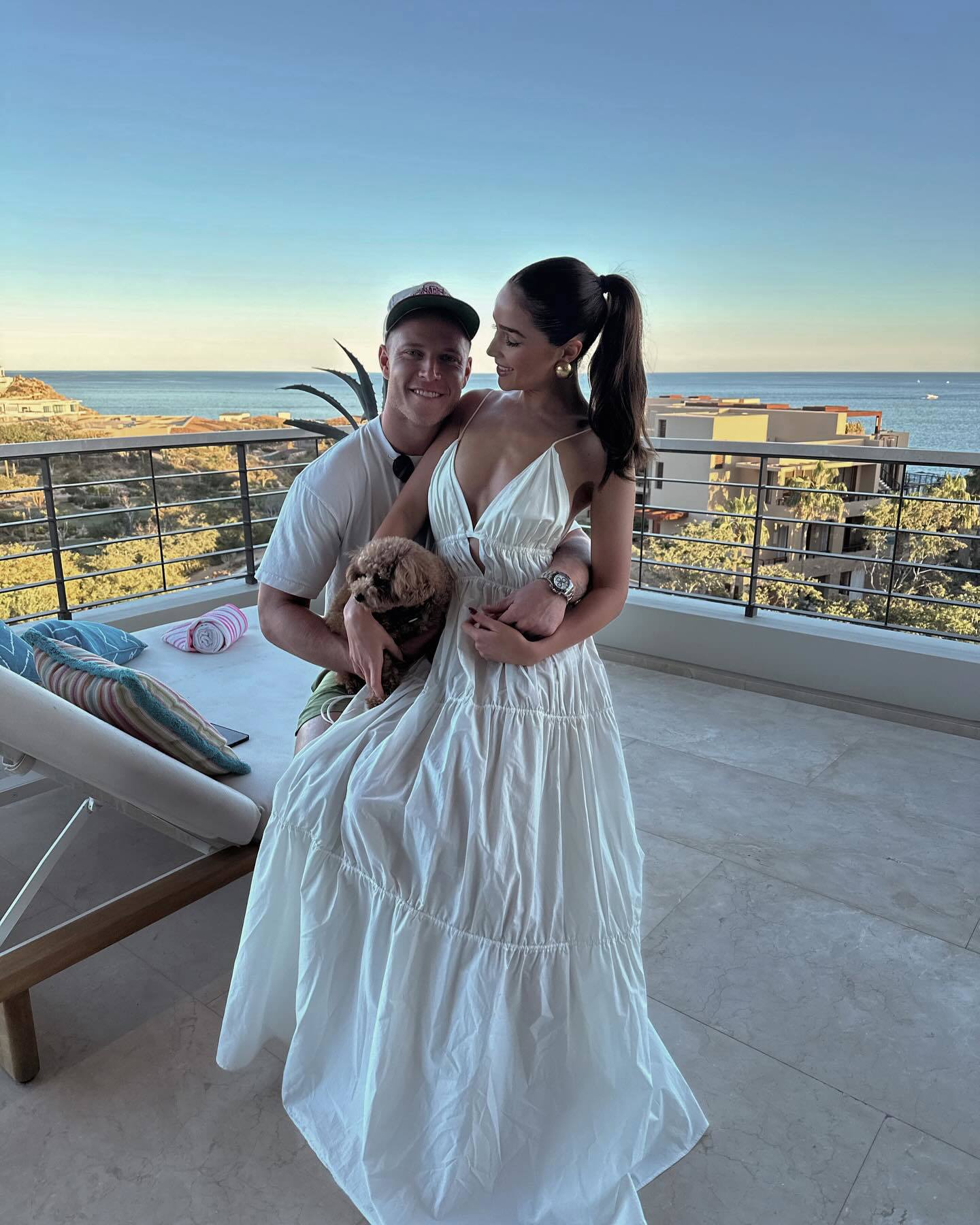 Olivia Culpo with partner Christian McCaffrey