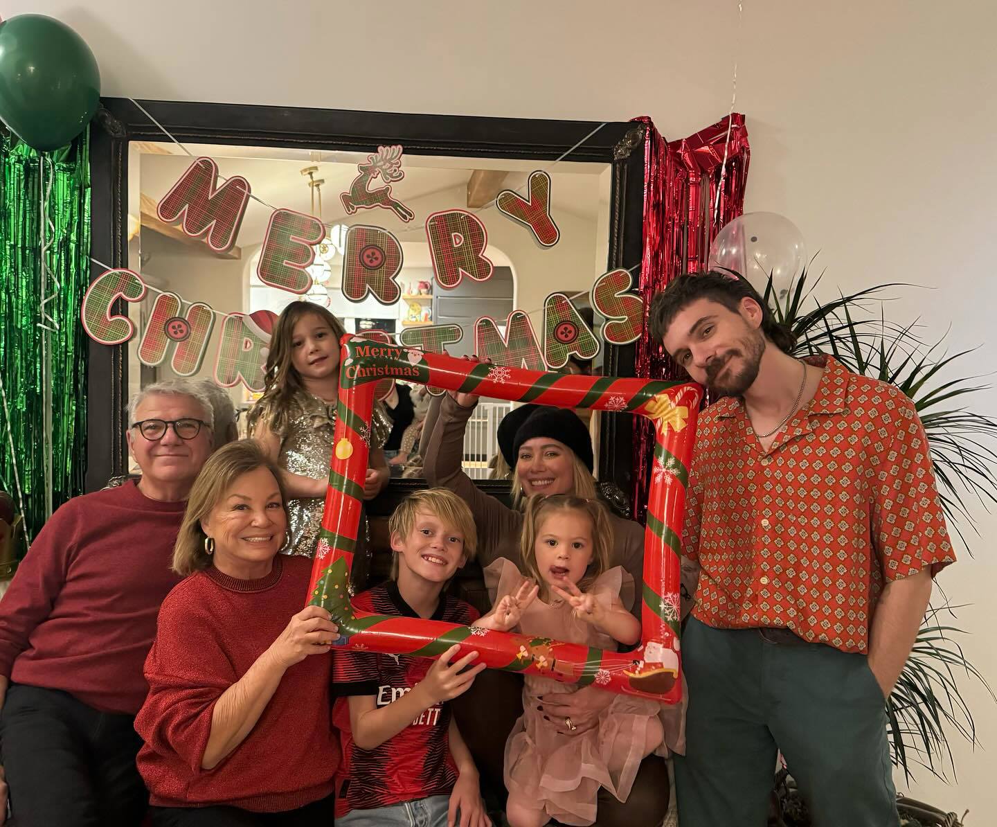Hilary Duff's family at Christmas