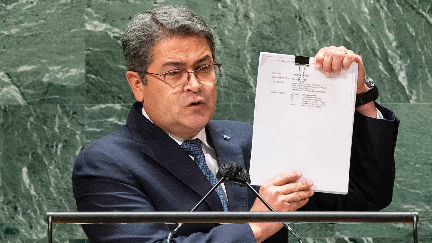 Juan Orlando Hernandez conspired to move hundreds of tonnes of cocaine from Honduras to the United States.